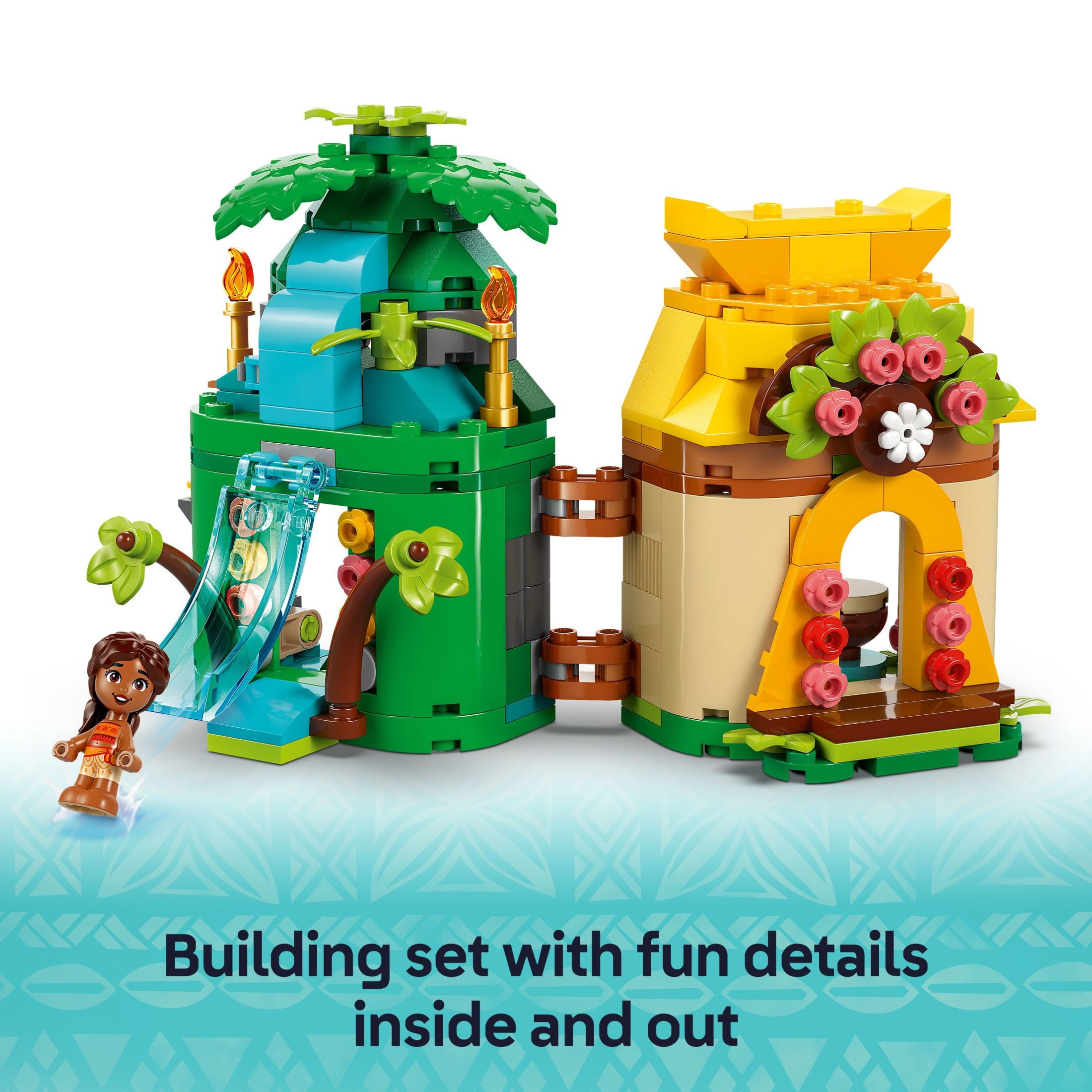 LEGO Disney Moana's Island Fun Building Set with Micro-Dolls and Pua Figure (4 in. Height) y7pvp