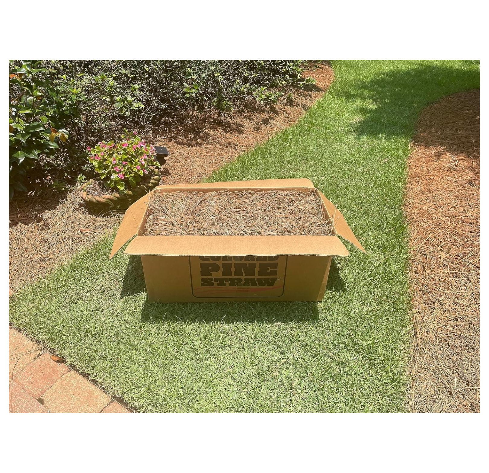 Kiddofun Premium Square Pine Straw Bale for Gardening and Landscaping (65-70 Sq. Ft. Coverage) lg8y3