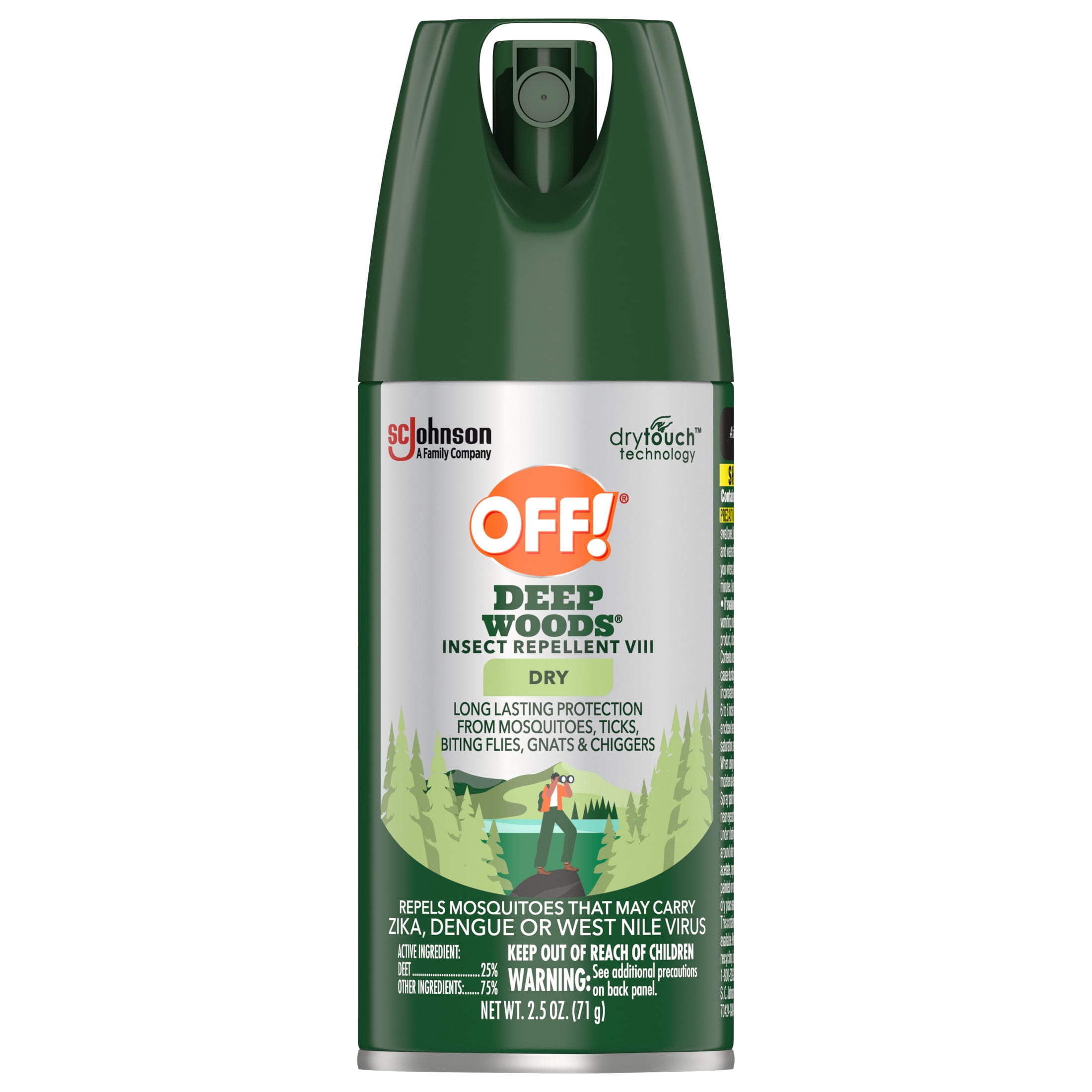 OFF! Deep Woods Insect Repellent Spray with 25% DEET (Clear, 2.5 oz) utmgq
