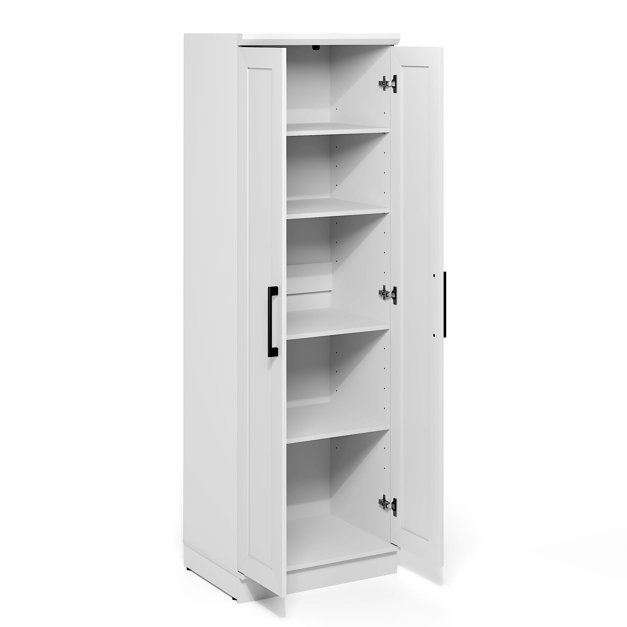 Furinno Robin Kitchen Storage Cabinet with 2 Doors (White, 23.31 in W x 71.18 in H) w5ht4