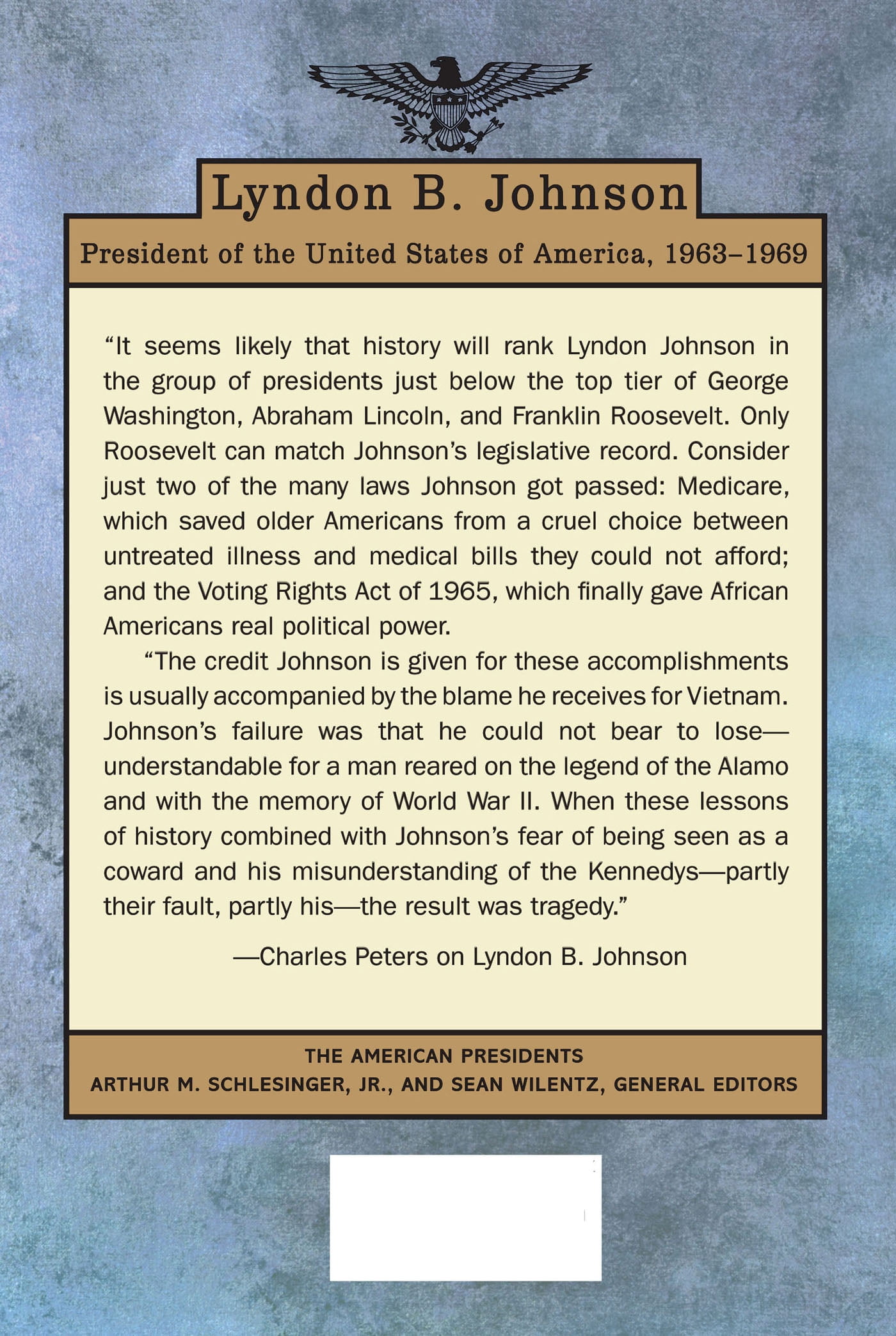Charles Peters Lyndon B. Johnson: The American Presidents Series (Hardcover, 192 pages) y9qat