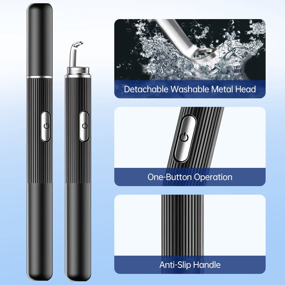 BearCris Visual Blackhead Remover with 1296P HD Camera and 50X Magnification (White, 1 Piece) s043j