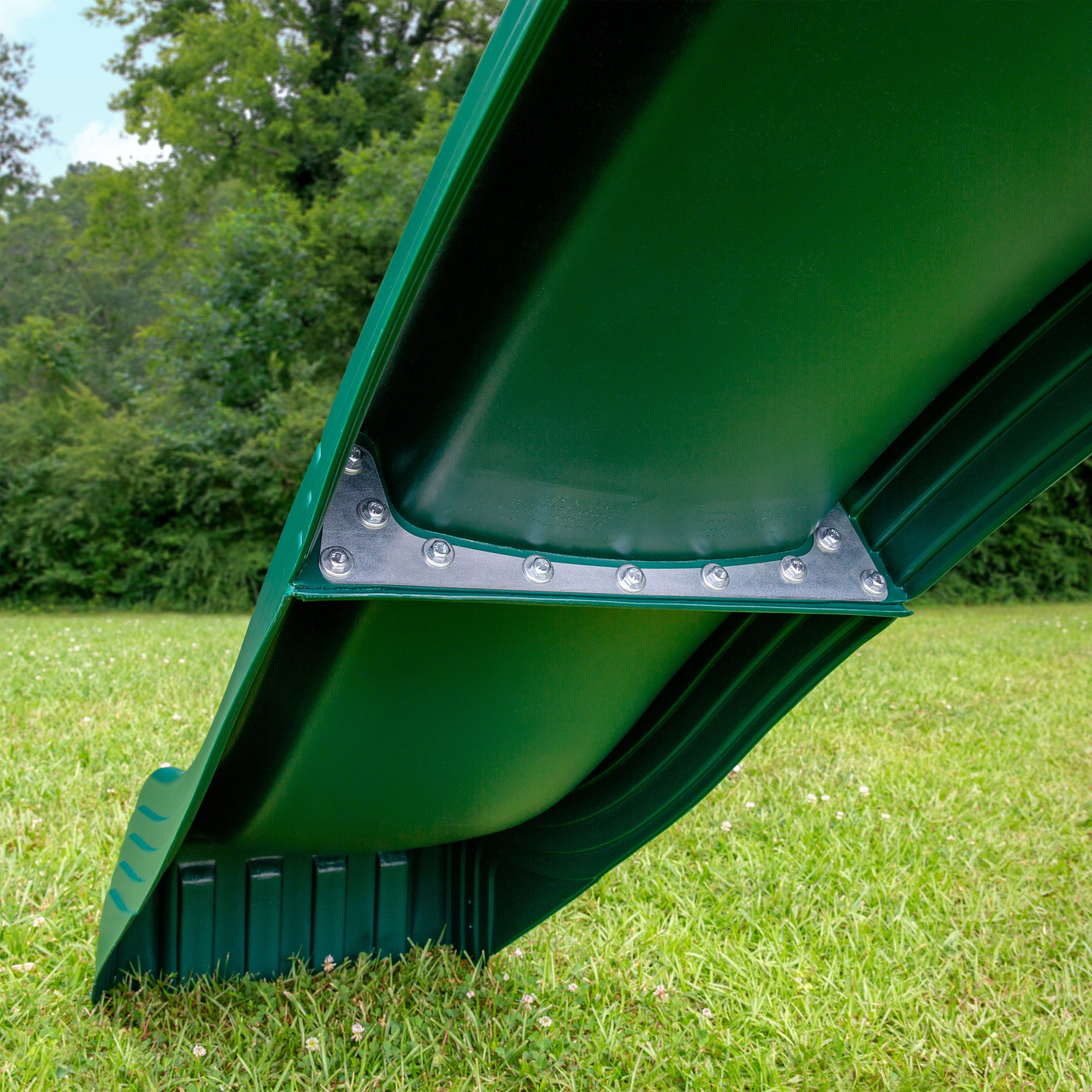 Swing-N-Slide Cool Wave Plastic Slide for 4 ft Deck Heights (Green, 90 in L x 21 in W) i77g4