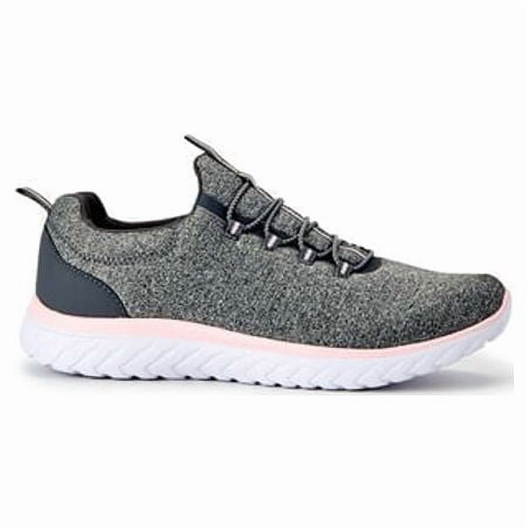 Athletic Works Women's Bungee Slip On Sneakers, Lightweight Comfort Walking Shoes (Grey, 8 US) kn3m5