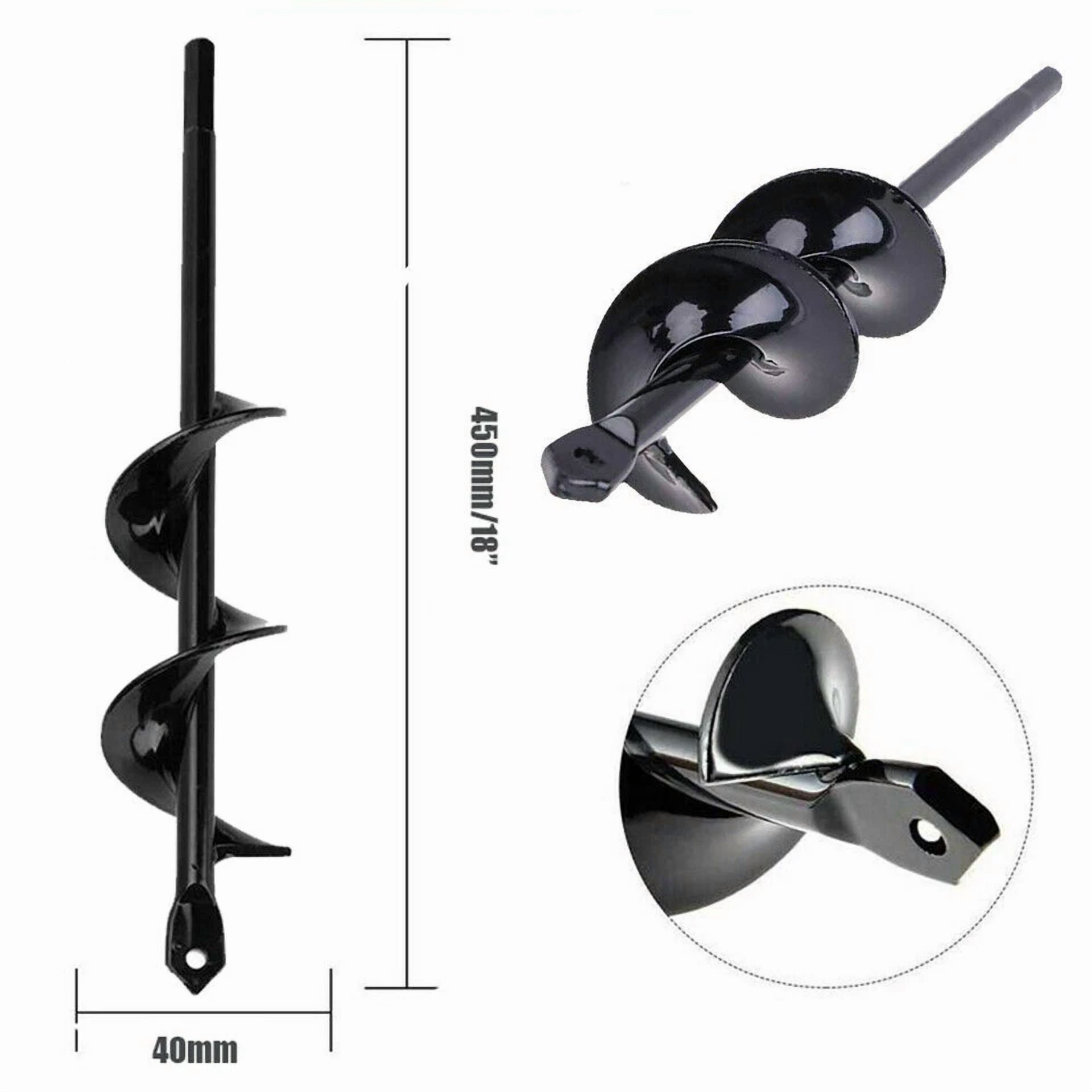 Purely Elizabeth Garden Planting Auger Spiral Hole Drill Bit (18 in) zmidy