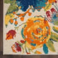 Nourison Allur Floral Area Rug, Contemporary Indoor Floor Decor (Ivory Multicolor, 5 ft 3 in x 7 ft 3 in) 5t0ek
