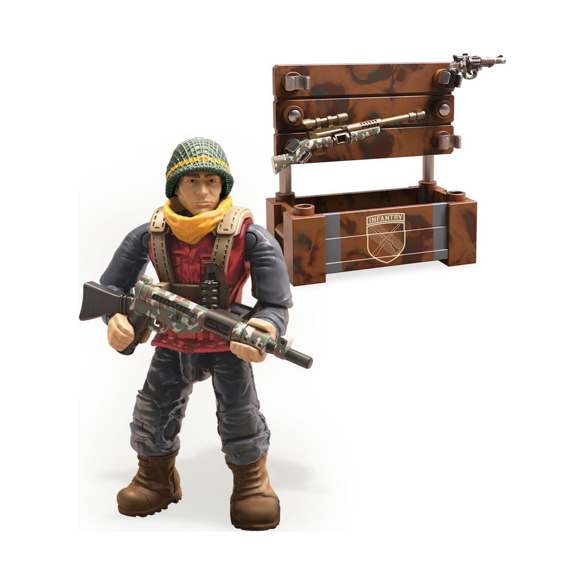 Mega Construx Call of Duty WWII Infantry Division Micro Action Figure (1 Piece) bj0am