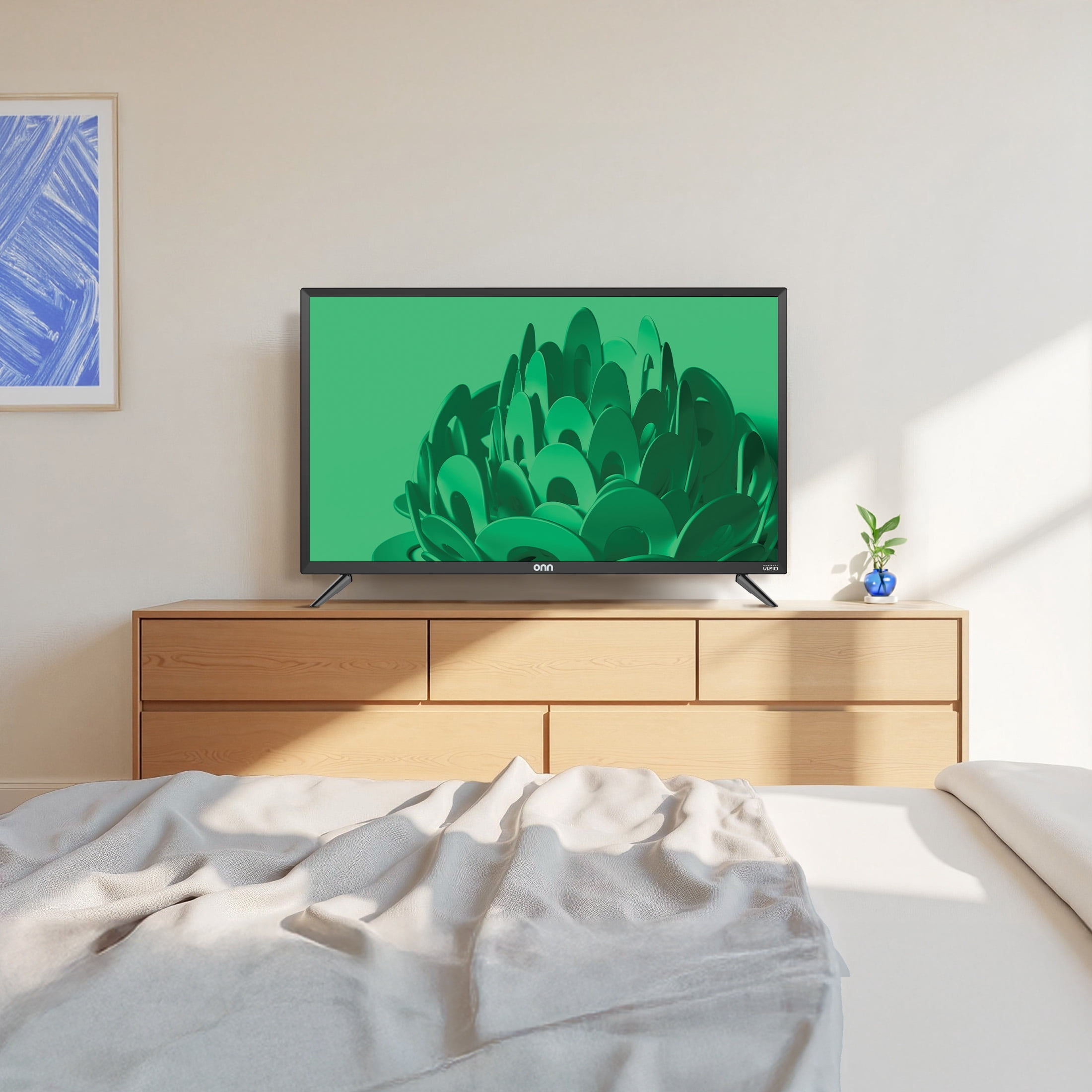 onn 32-inch Class 720P HD Smart LED Television Powered by VIZIO (Black, 32 in) t8yb6