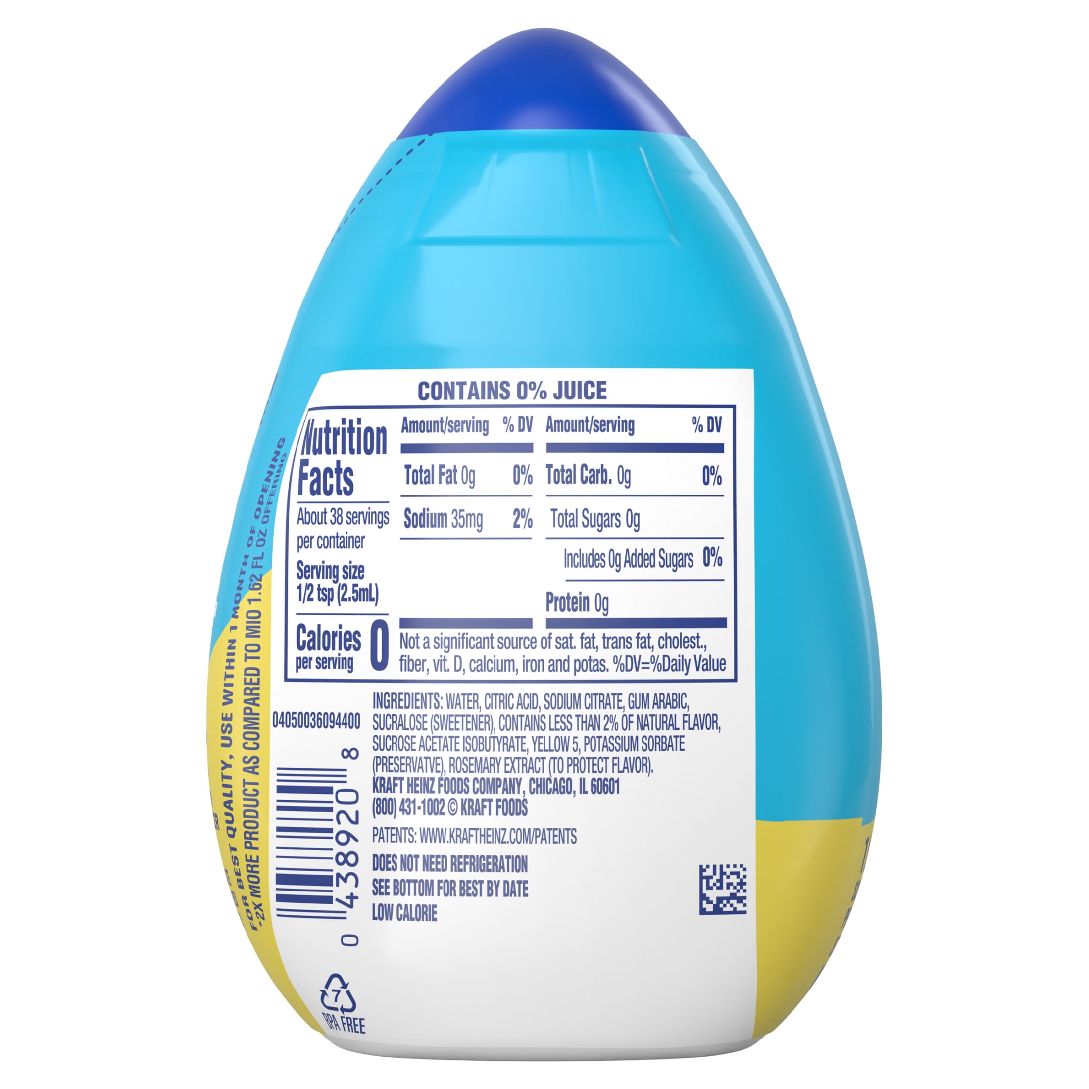 MiO Lemonade Liquid Water Enhancer (Zero Sugar, 3.24 fl oz) 7fupc