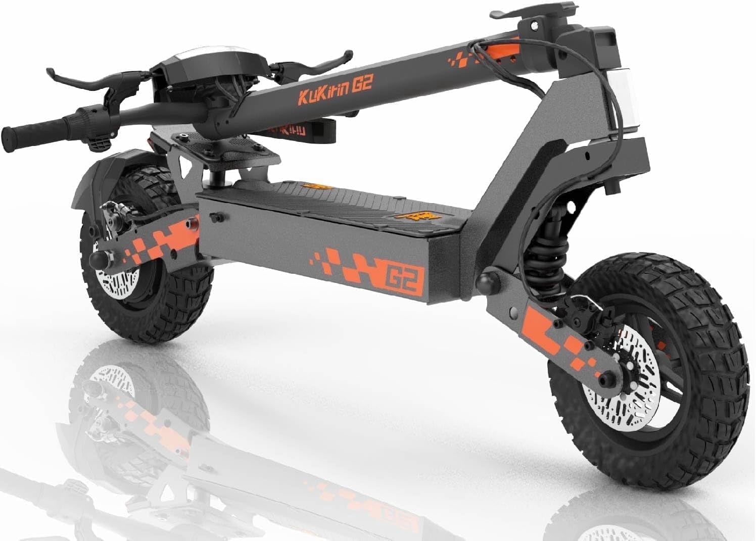 KUKIRIN G2 Electric Scooter for Adults, 800W Motor, 34-Mile Range, Foldable Commuting Scooter (Black, 10 in Tires) hg4om