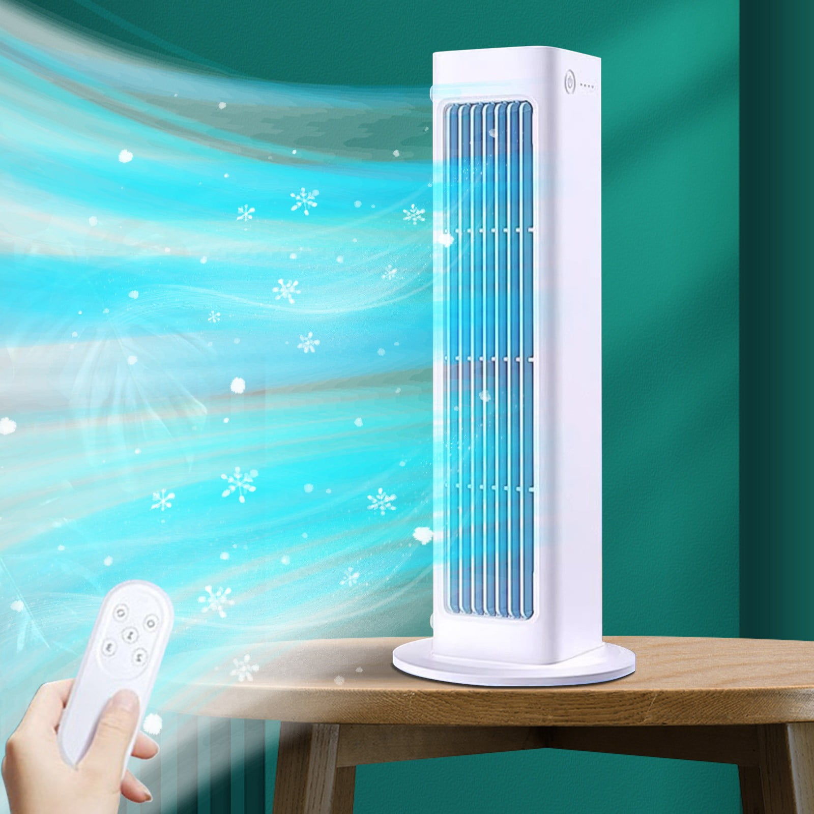 MORESEC Portable Air Conditioner Fan, 2-in-1 Standing and Wall-Mounted Cooling Unit (White, 1 Unit) 4yrtn
