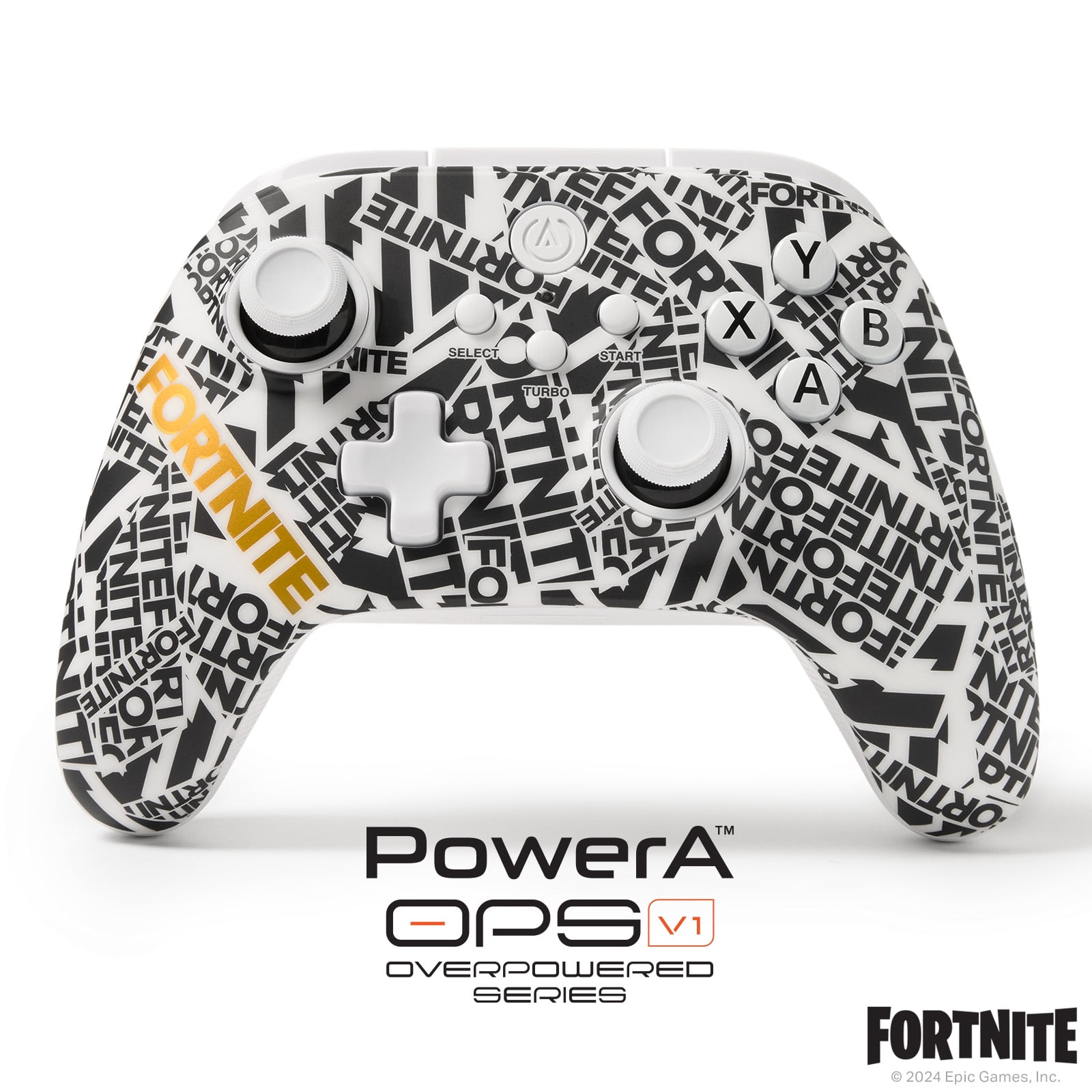 PowerA OPS v1 Wireless Controller for Cloud Gaming Fortnite Edition (Black, 1 Count) e2t59
