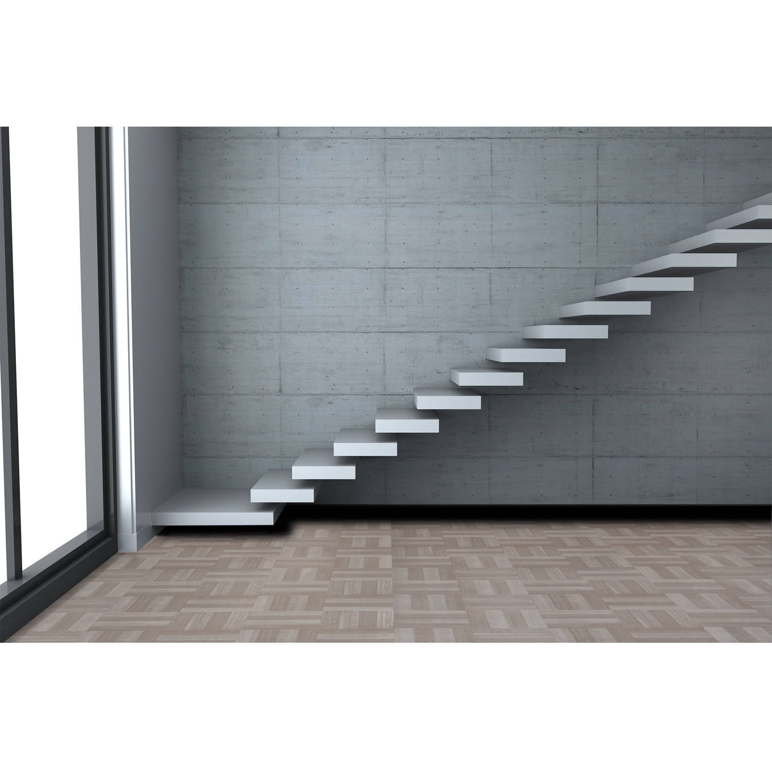 Achim Tivoli Self Adhesive Vinyl Floor Tile, Durable Peel and Stick Flooring for Home Improvement (Ash Grey Wood, 45 Tiles/45 Sq. ft.) hmqnw