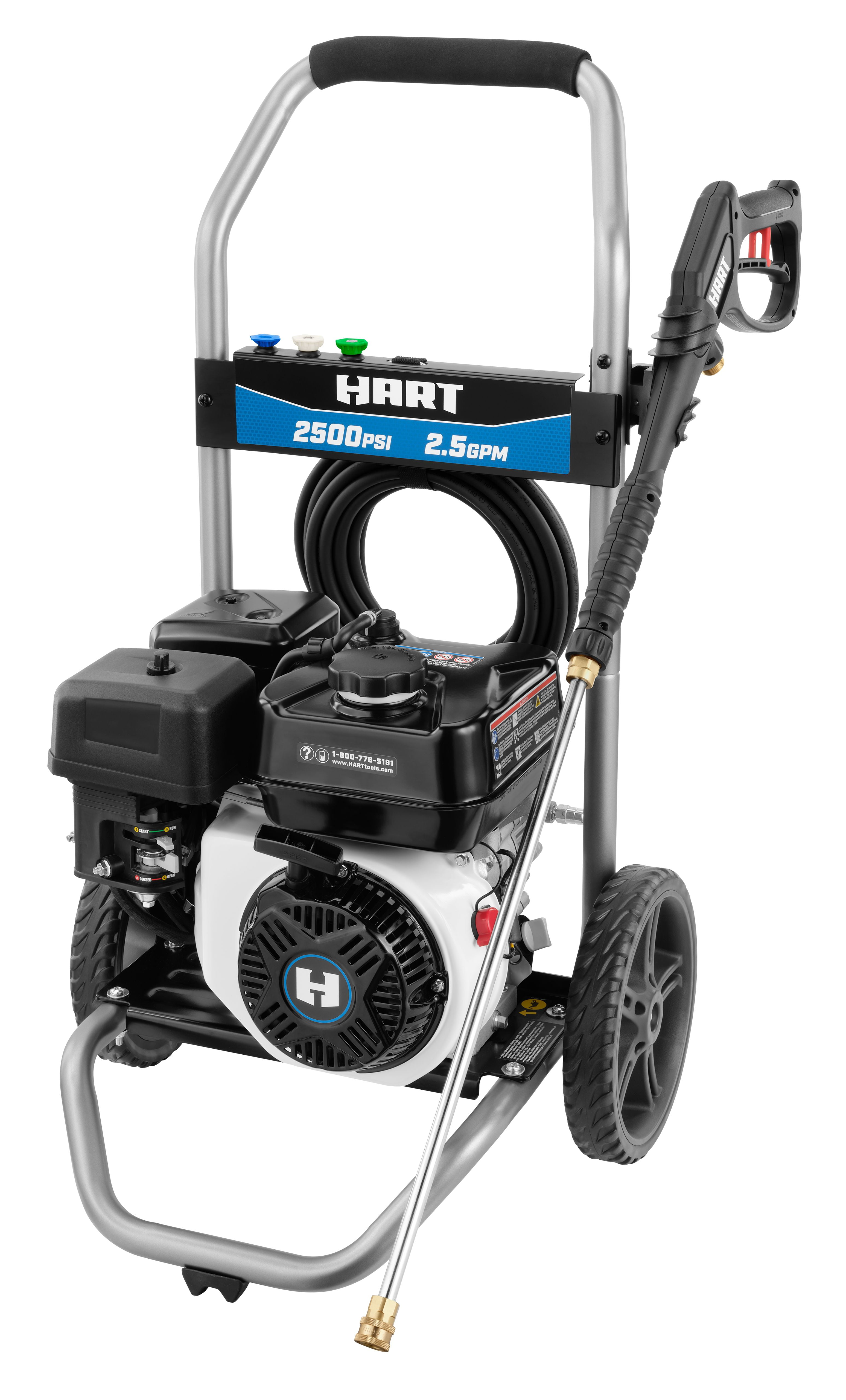 HART 2500 PSI 2.5 GPM 212cc Gas Pressure Washer (25 ft Hose) z93mm
