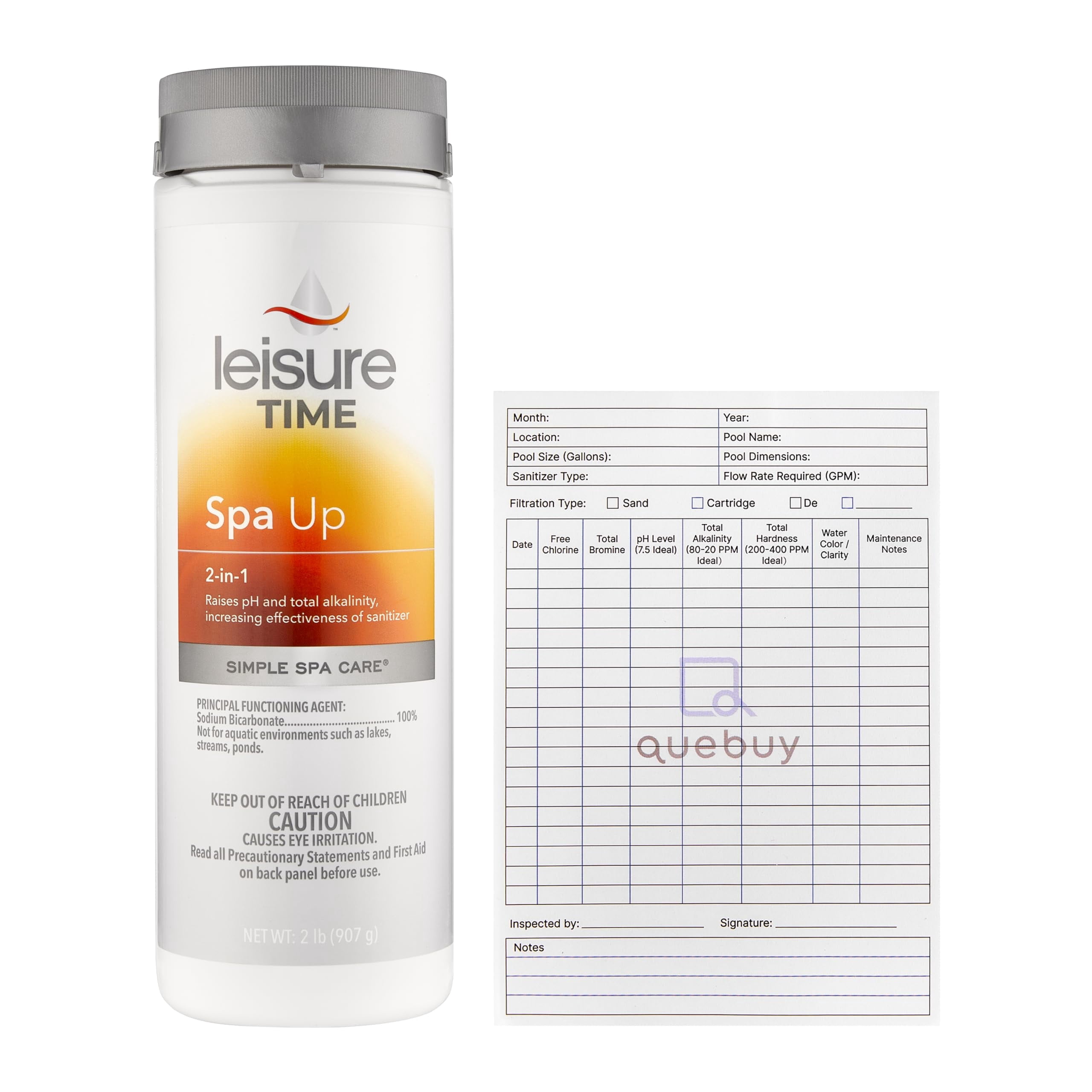 Leisure Time Spa Up pH and Alkalinity Increaser for Hot Tubs and Spas (2 lb) osidt
