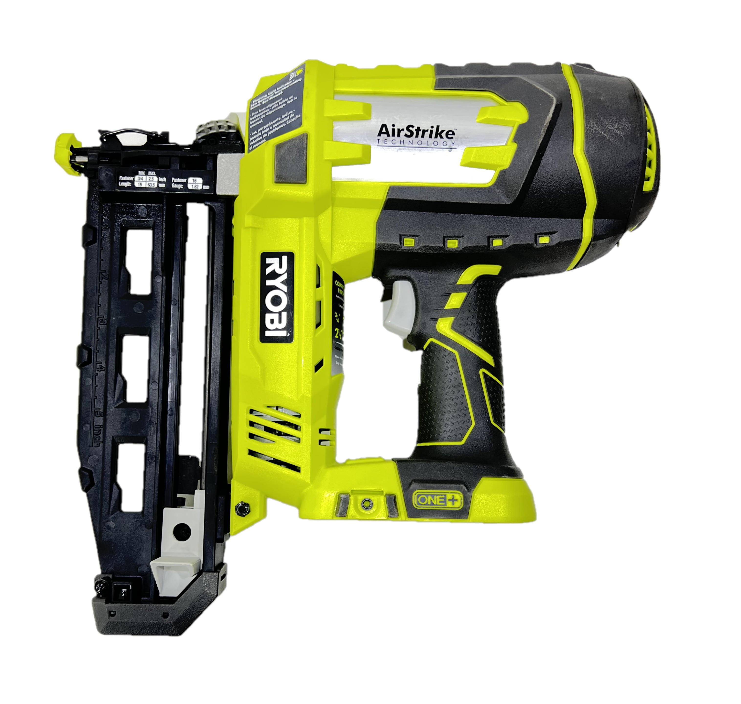 Ryobi P325 18V AirStrike 16 Gauge Cordless Finish Nailer (Green, 1-Pack) mdyeq