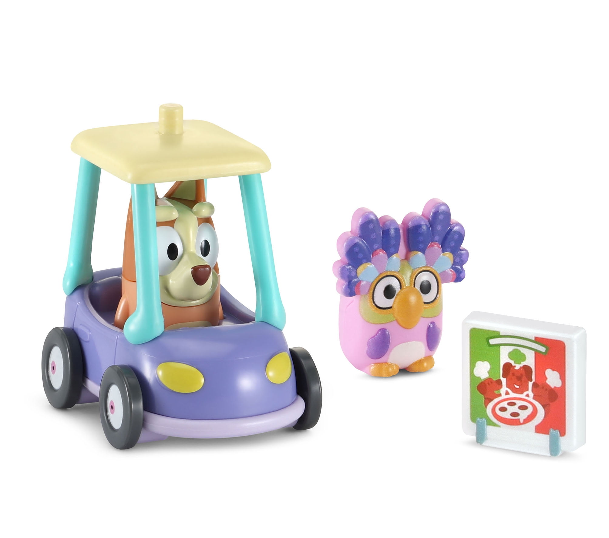 VTech Bluey Road Trip Electronic Playset with Heeler 4WD and Bingo Pedal Car (1 Set) lalcz