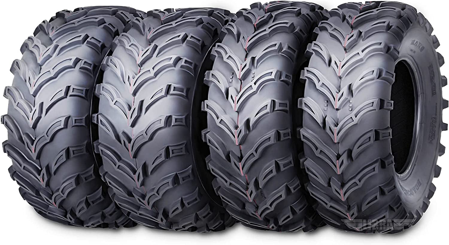 Roadguider ATV UTV Tires Set of 4 (26x9-12 Front, 26x11-12 Rear, 6-Ply Rated) 7i0mh