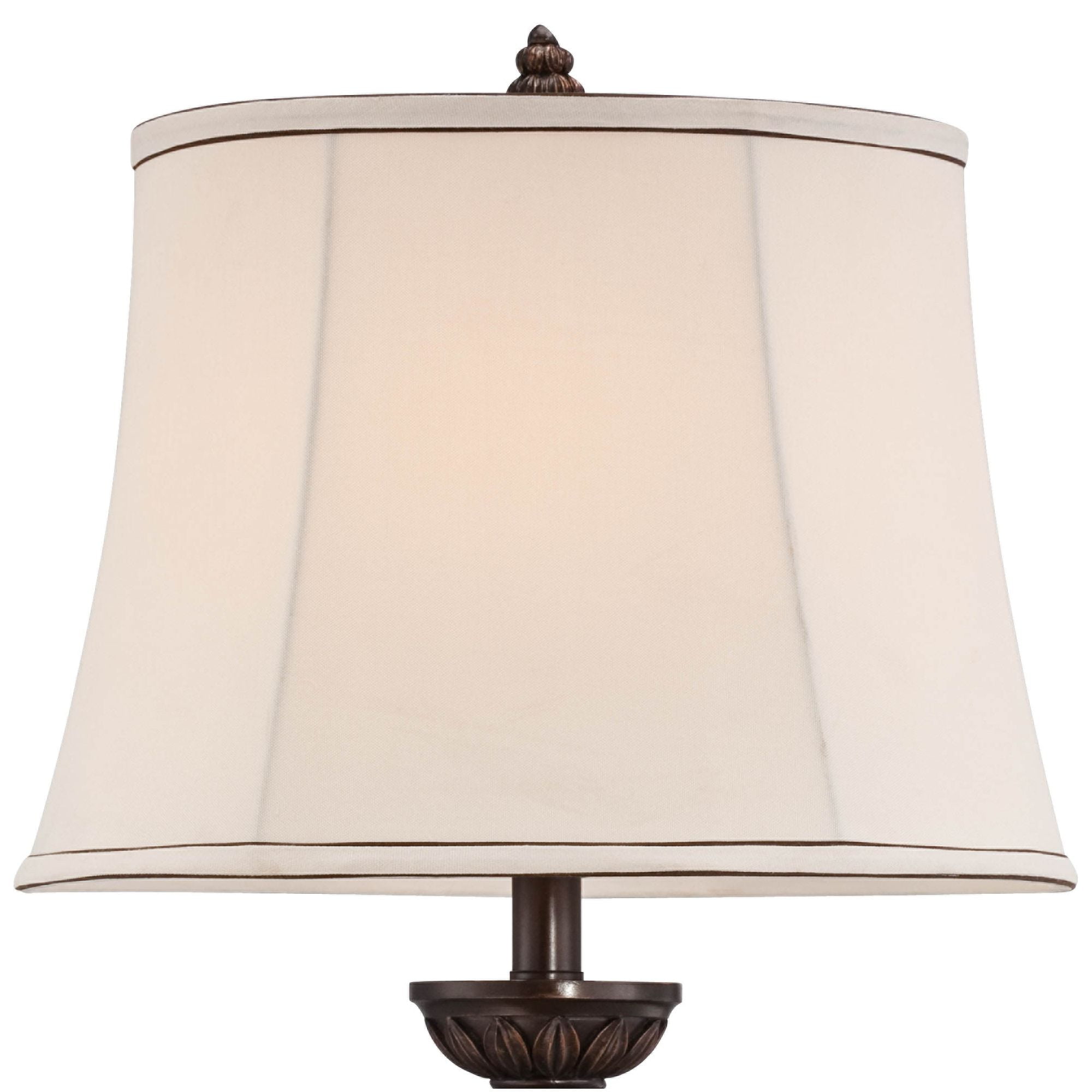 Kathy Ireland Vintage Table Lamps Set of 2, Aged Bronze Marbleized Finish with Off-White Oval Shade (30 in) zavfc