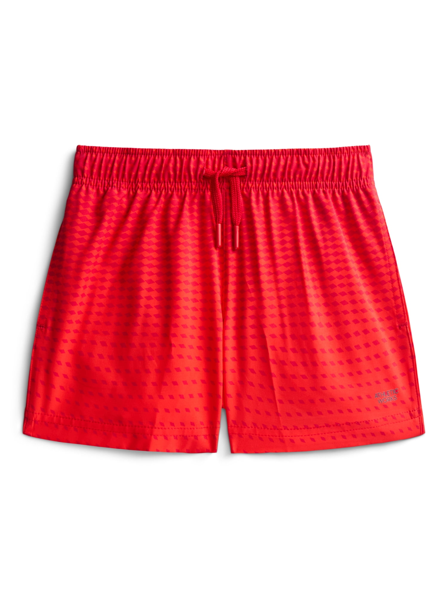 Athletic Works Boys Soccer Shorts, Lightweight Quick-Dry Athletic Apparel (Red, XS) 4muqf
