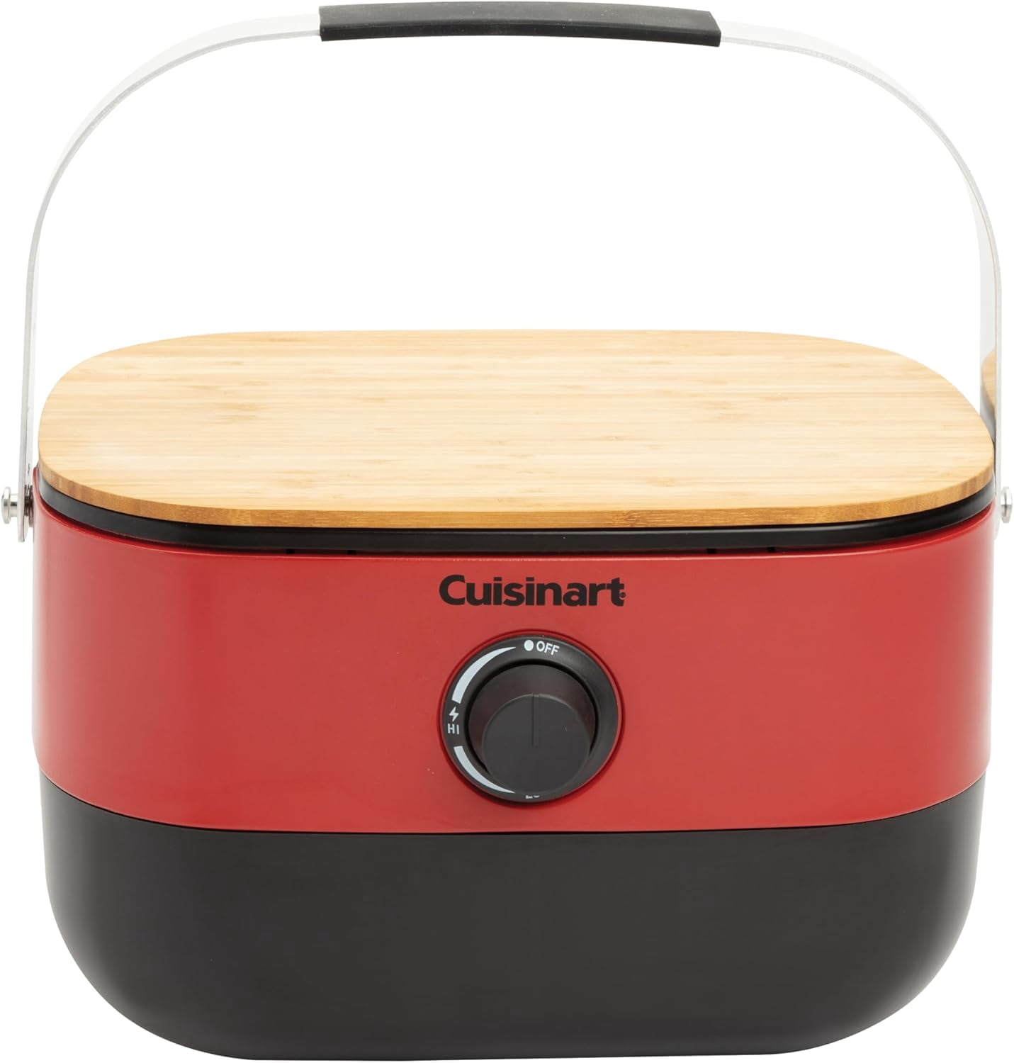 Cuisinart Venture Portable Propane Gas Grill (Red, 154 sq in) fveka