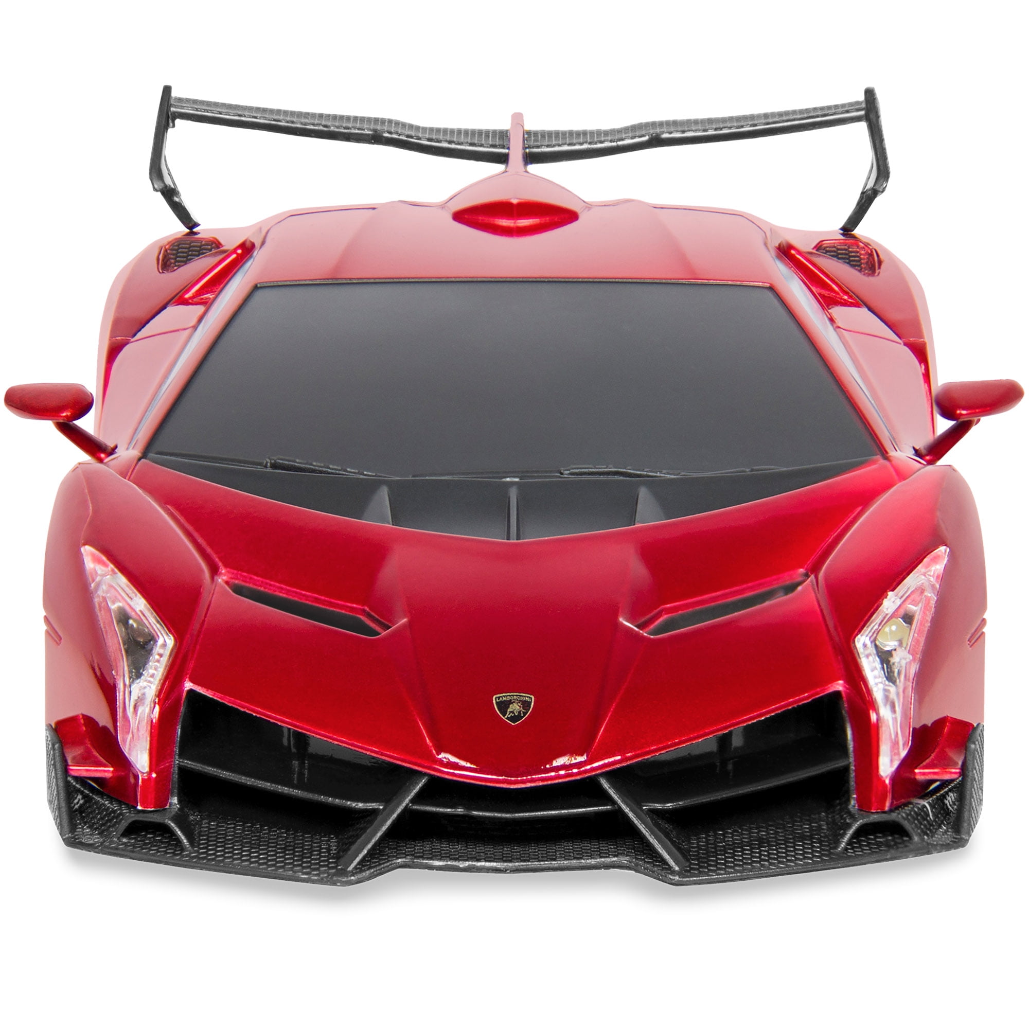 Best Choice Products 1/24 Scale RC Lamborghini Veneno Sport Racing Car (Red, 8 in x 3.25 in x 2 in) f83ij