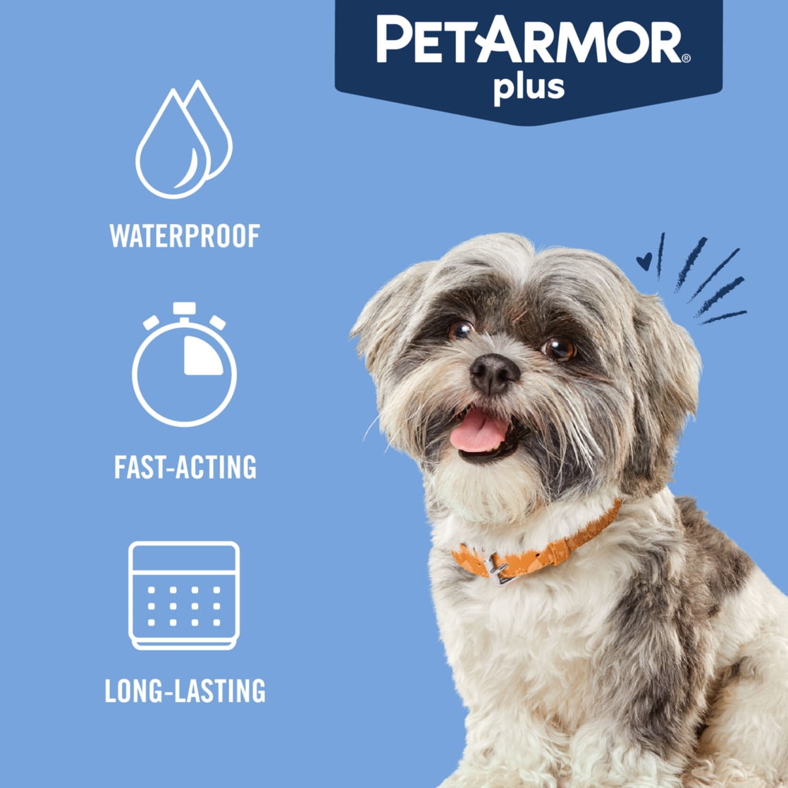 PetArmor Plus Flea & Tick Topical Prevention for Small Dogs (5-22 lb, 3-Month Supply) r5z0l