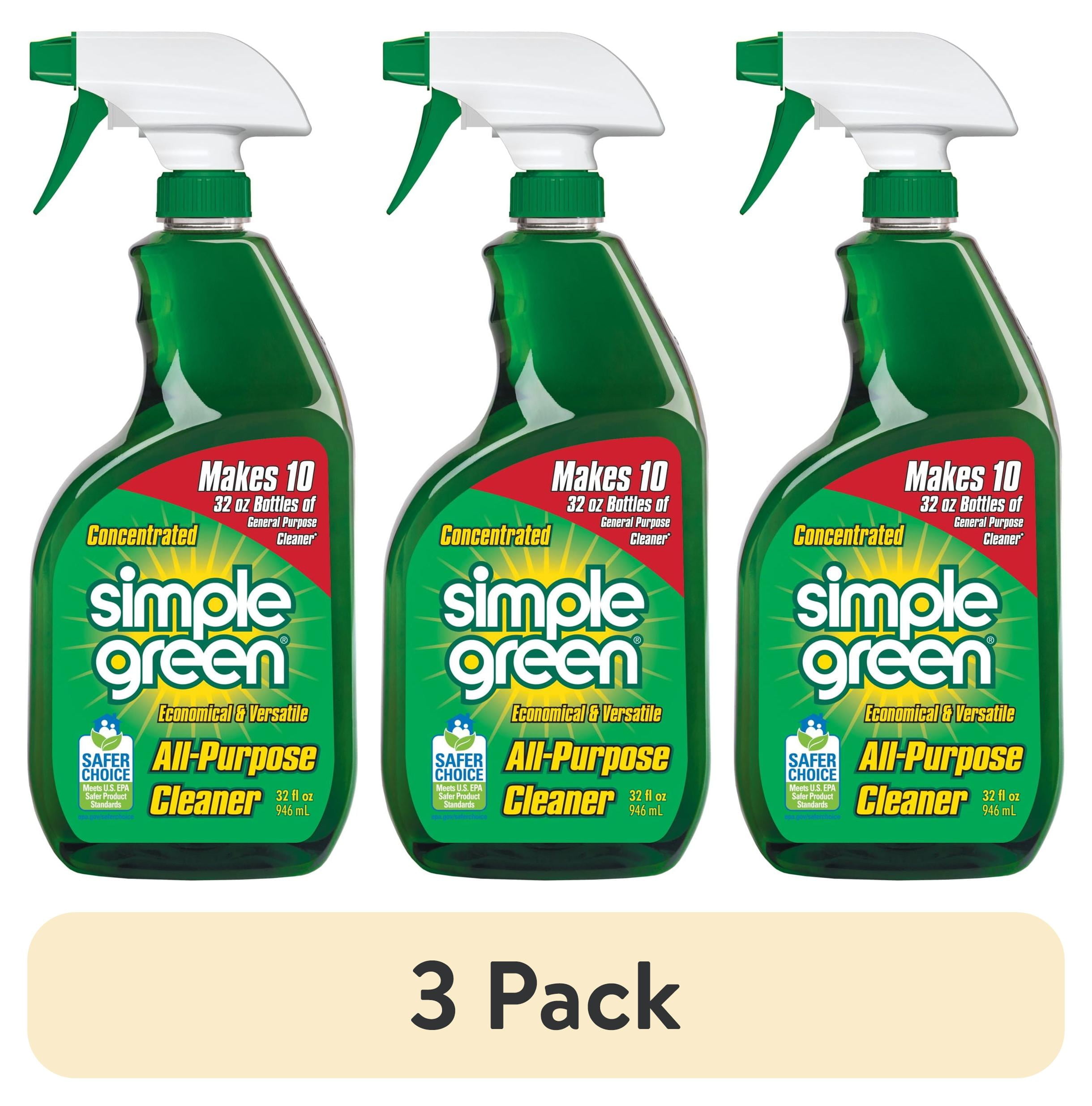 Simple Green All-Purpose Cleaner Concentrate, Heavy-Duty Degreaser and Stain Remover (Original, 3 Pack, 32 fl oz) otipt
