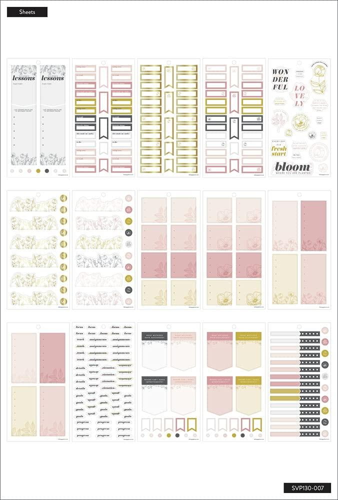 Happy Planner Sticker Value Pack (Fancy Florals, 573 Pieces) vzrcd - Image 5