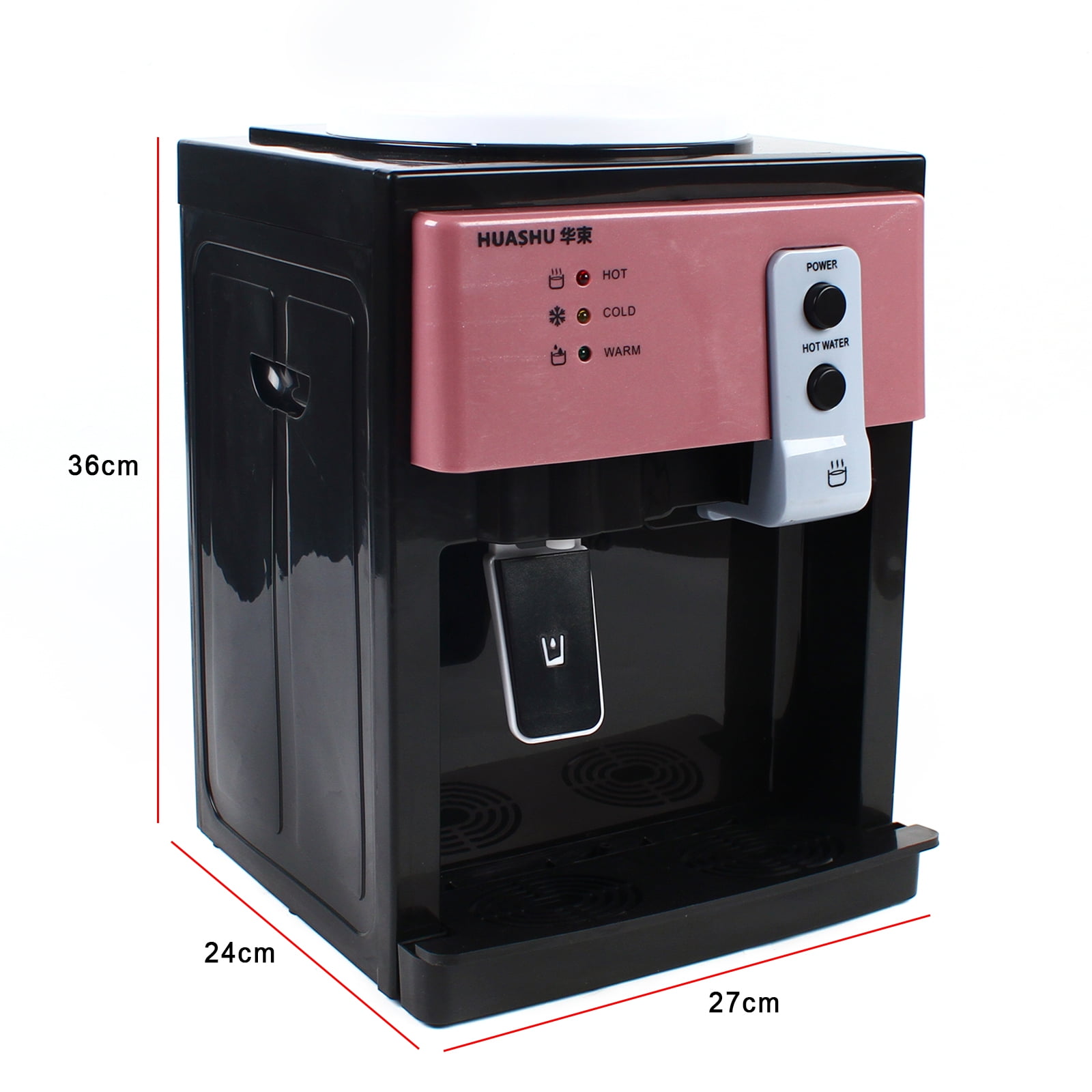 Mkyiongou Top Loading Water Dispenser, 3 Temperature Settings Electric Cooler for Home and Office (Rose Gold, 14.2 in x 9.4 in x 10.6 in) nwclf