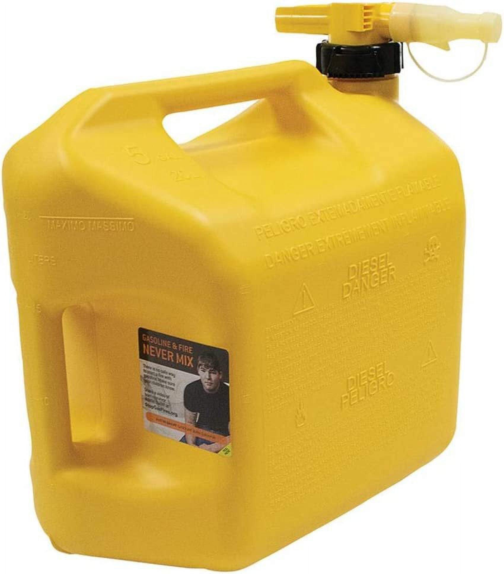 No-Spill 1457 Diesel Fuel Safety Container (Yellow, 5 gal) 4jevz