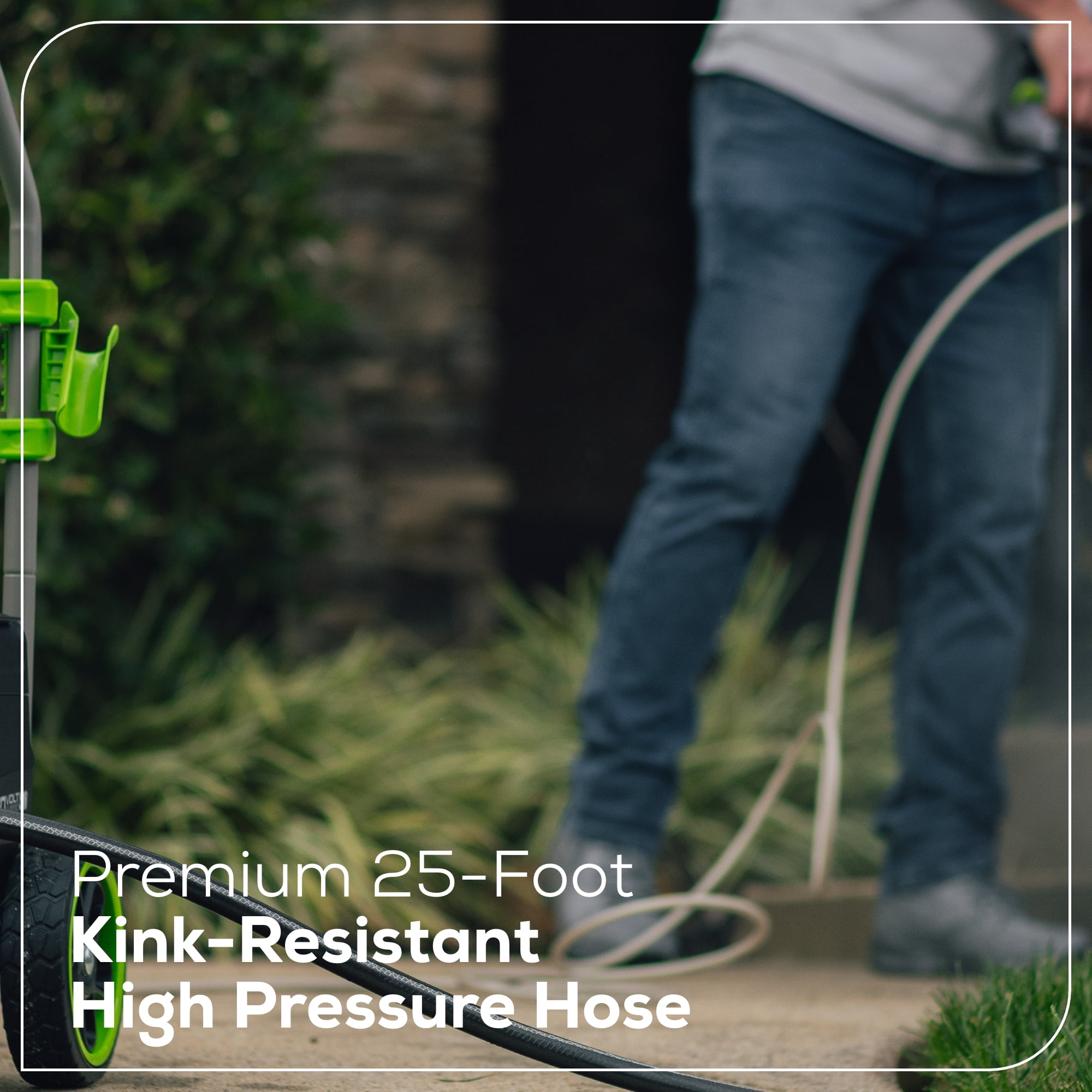 Greenworks 60V Hybrid Electric Pressure Washer (1800 PSI, 1.2 GPM, Includes 2 Batteries and Charger) s6wxl