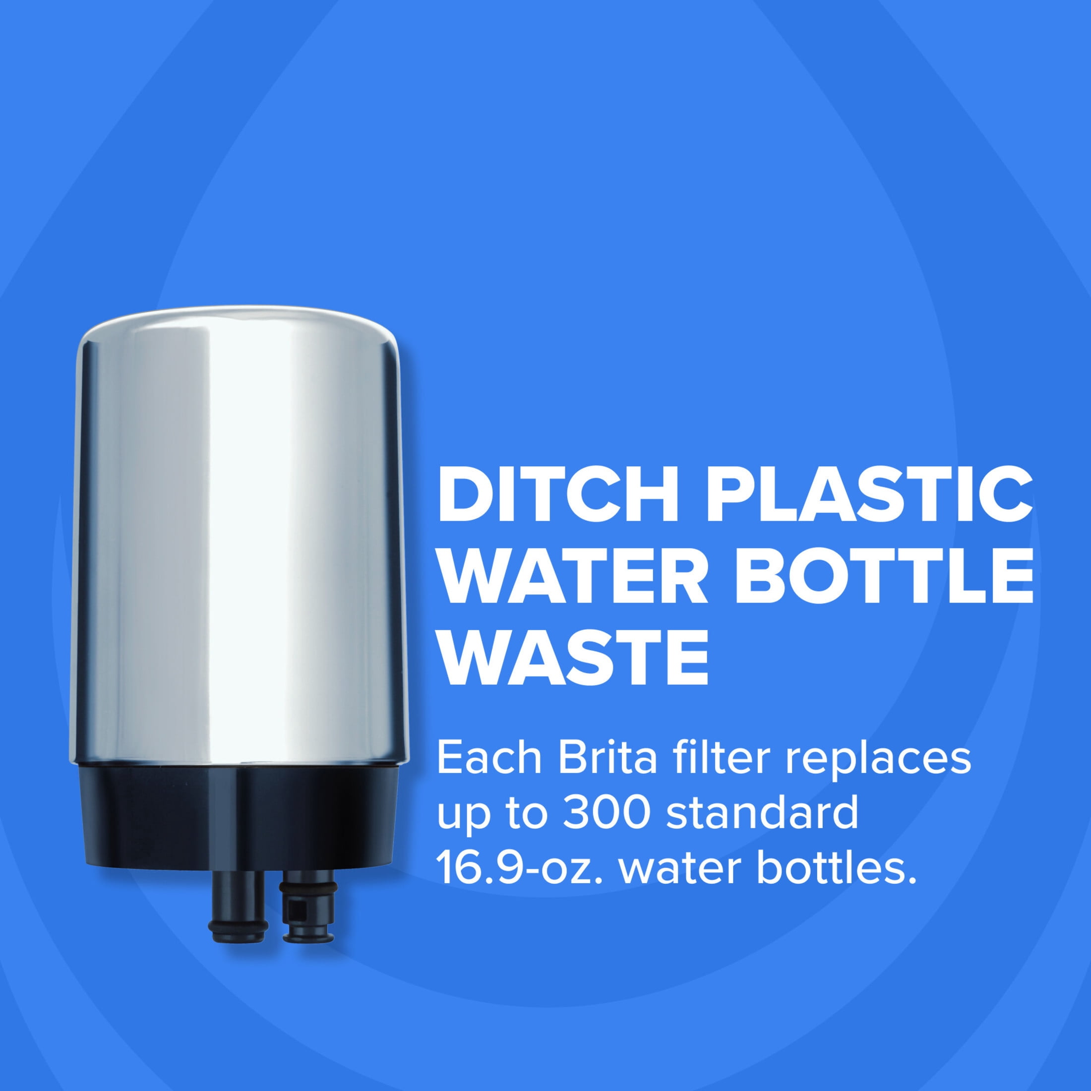 Brita Elite Faucet Water Filter Replacement Cartridges (Chrome, 2 Pack) 1db2q