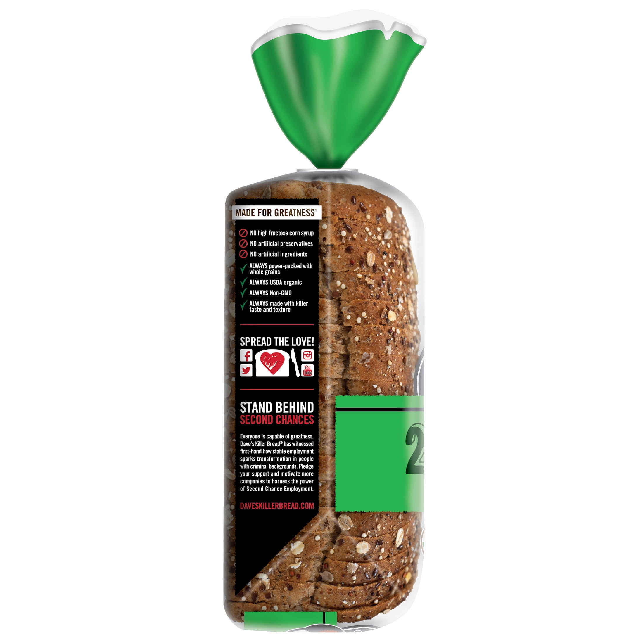 Dave's Killer Bread 21 Whole Grains and Seeds Organic Sandwich Bread (27 oz) aof1x