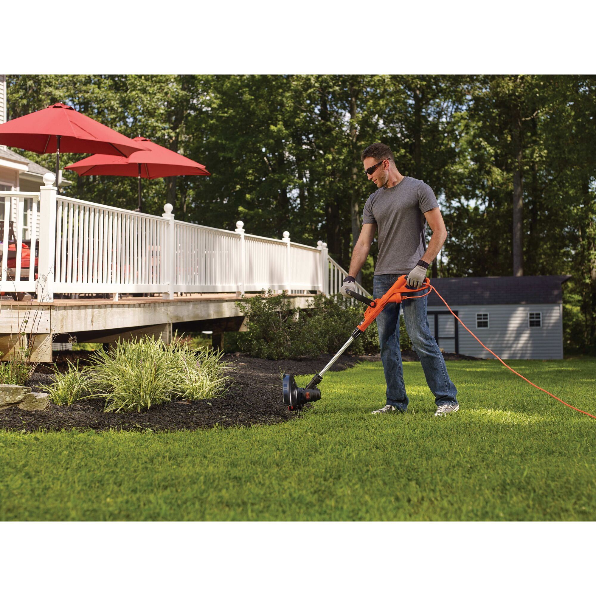 BLACK+DECKER ST8600 5-Amp Corded Electric String Trimmer (Black, 13 in) nyigt