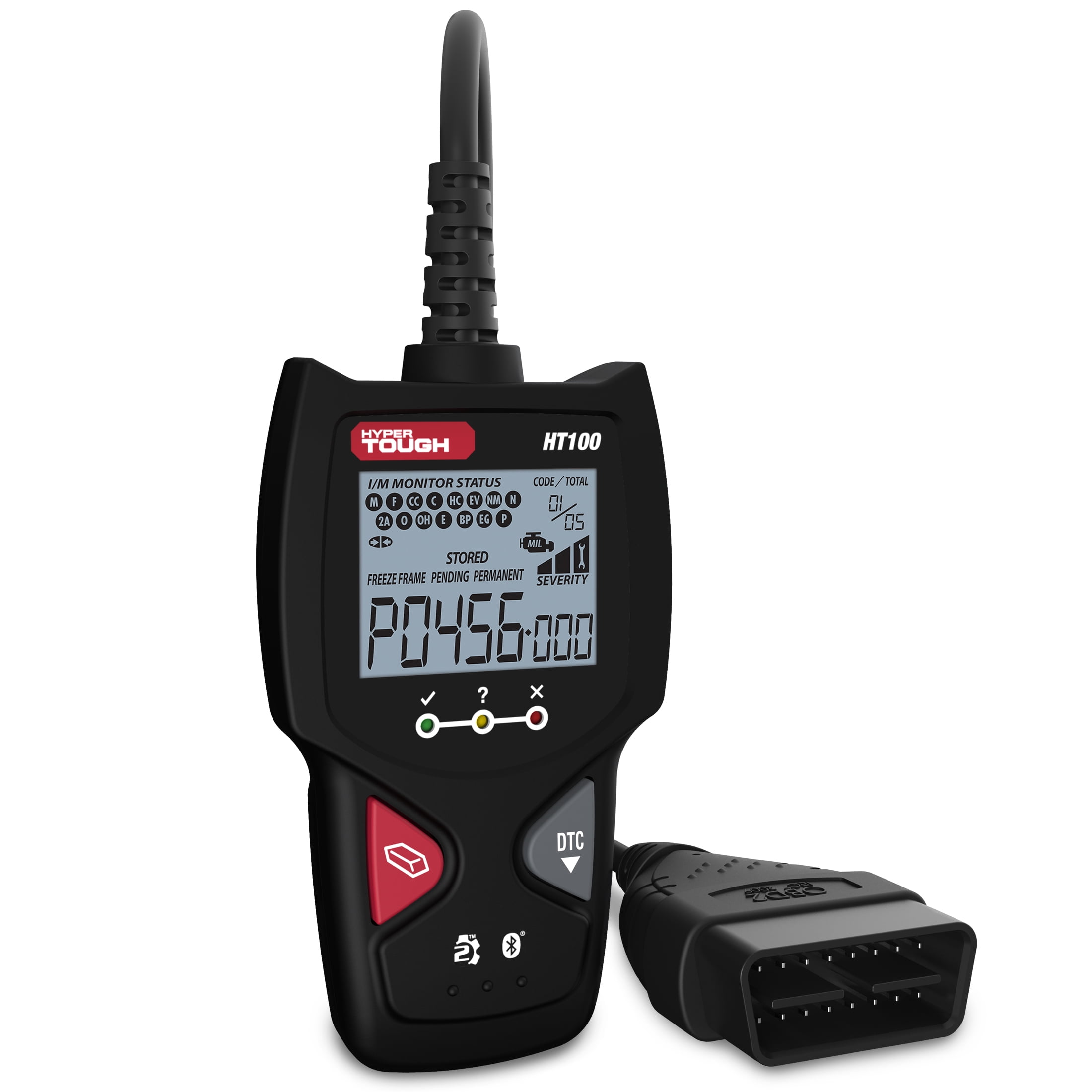 Hyper Tough HT100 OBD2 Code Reader Diagnostic Scan Tool (1996 & Newer Vehicles) 5iaqm