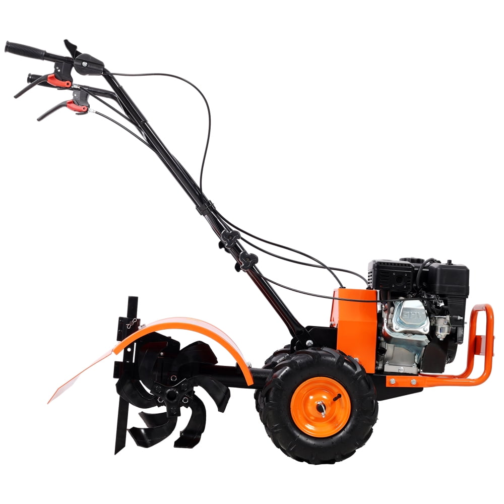 Lumhome Rear Tine Tiller, 7HP 212CC Gas Garden Cultivator, Heavy Duty Rototiller with 20 in Tilling Width (20 in x 8 in) bzmbc