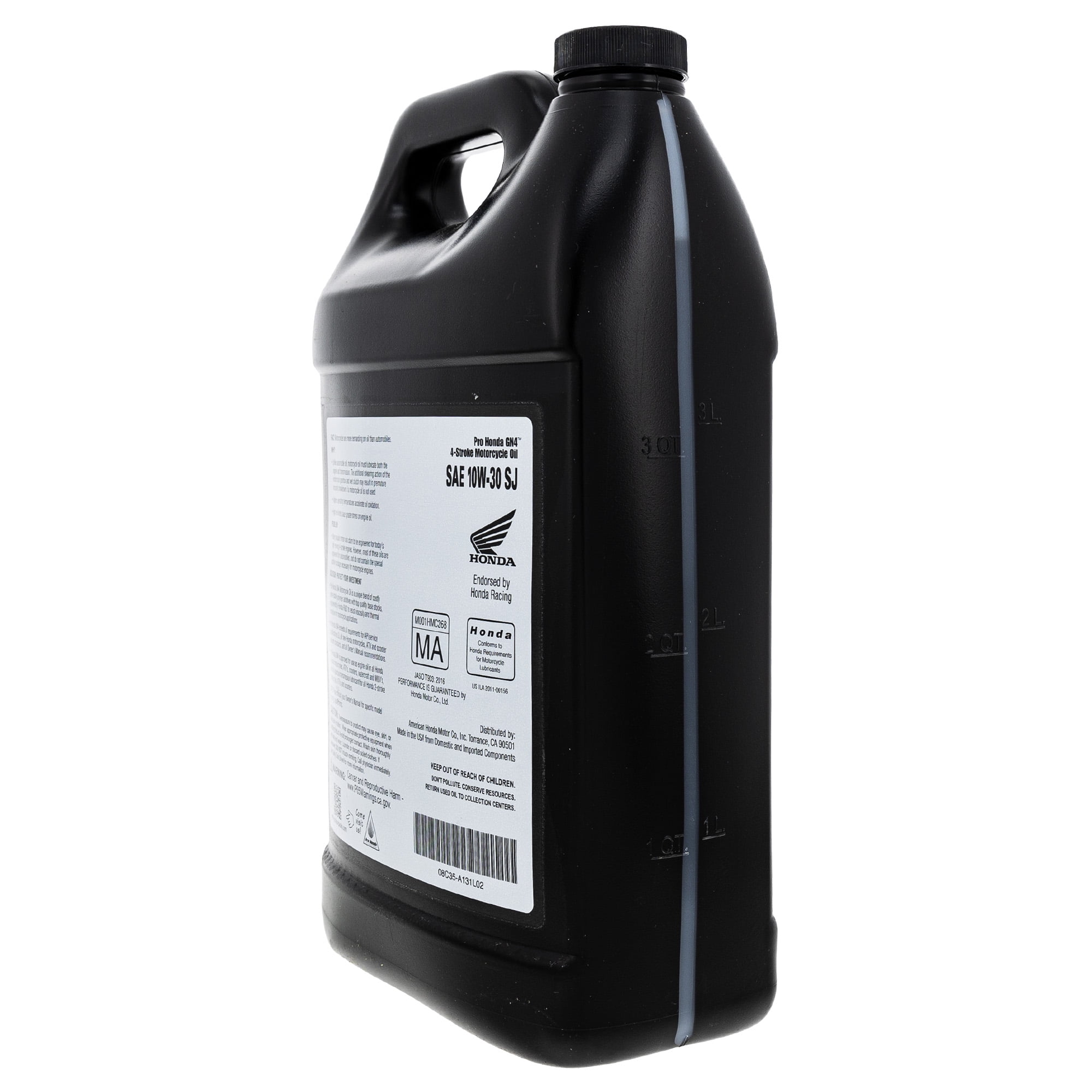 Honda Genuine GN4 10W30 4-Stroke Motor Engine Oil for Motorcycles and ATVs (1 Gallon) obktn