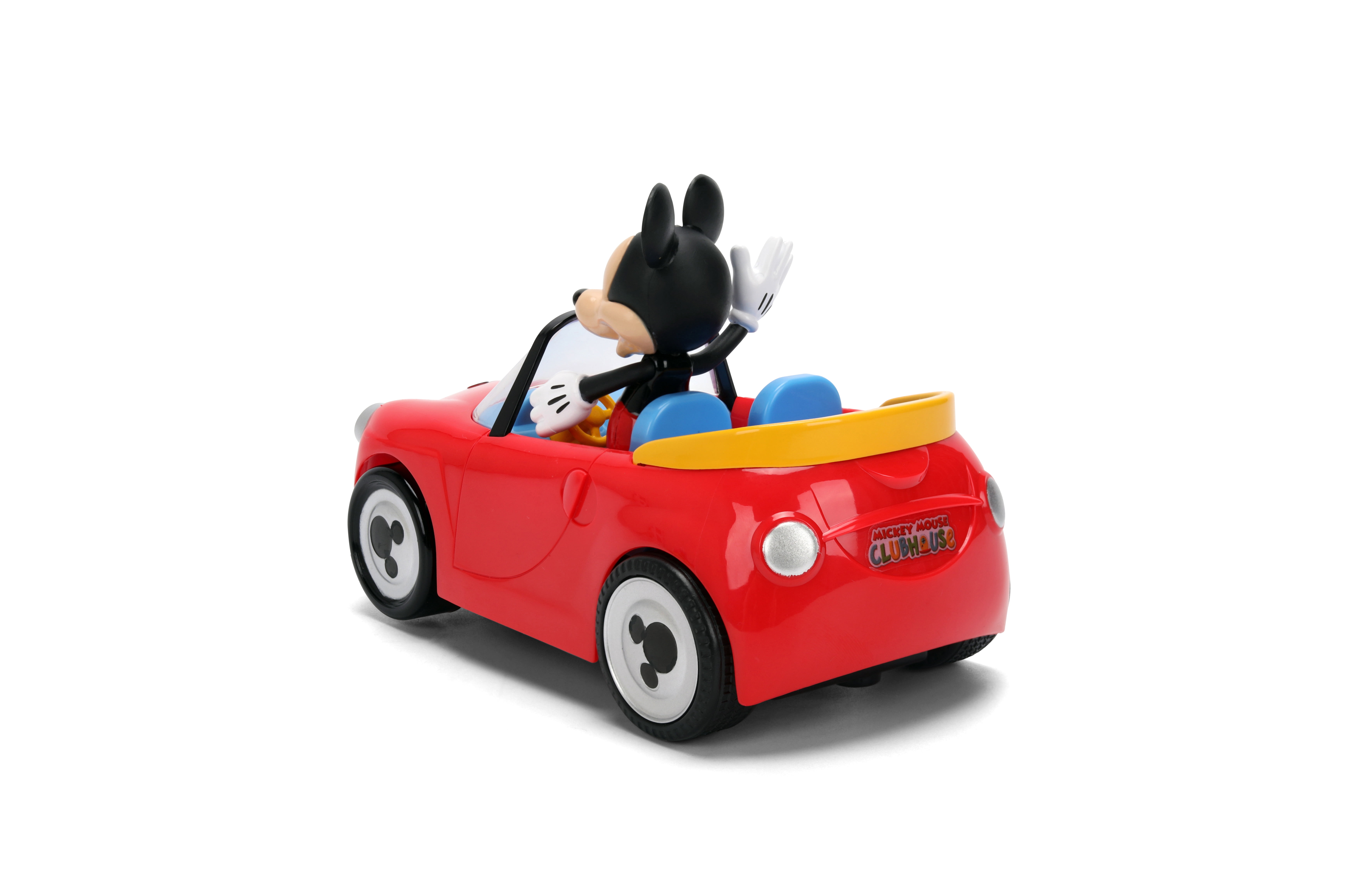 Disney Mickey Mouse Roadster RC Car Remote Control Vehicle (Red, 5.5 in) 2dgst