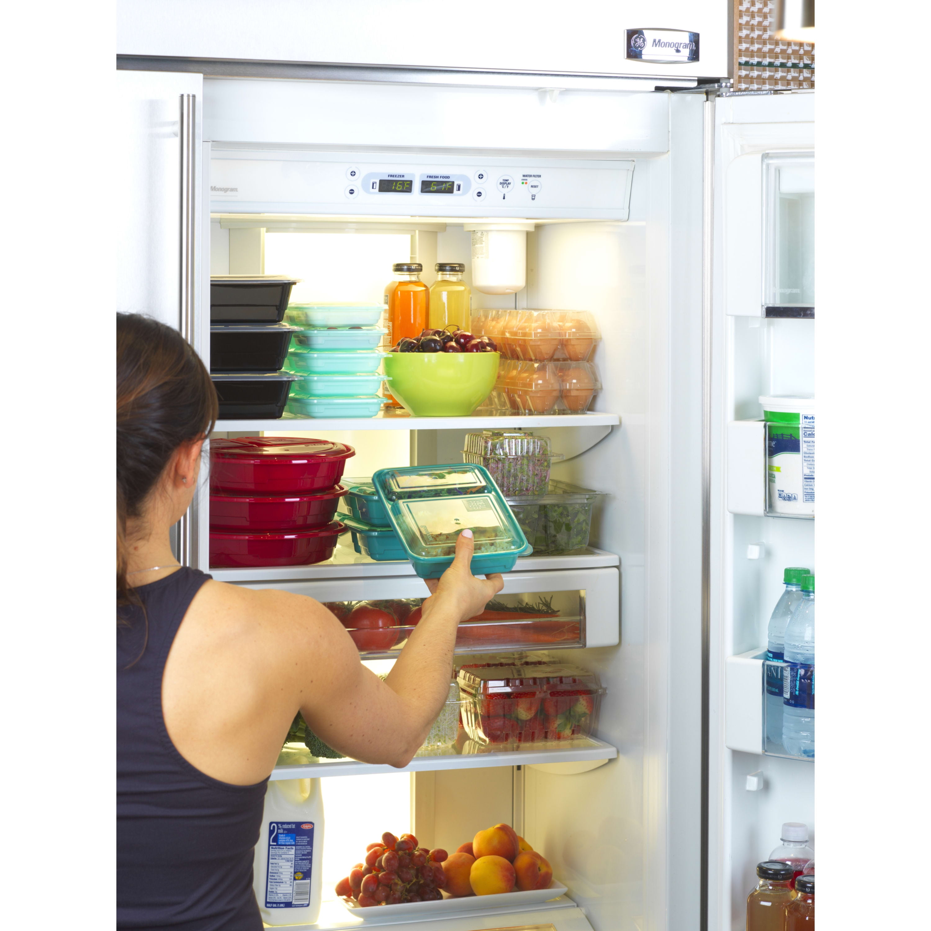 GoodCook Meal Prep Food Storage Container Set with Lids (30 Count, Assorted Sizes) s60q1