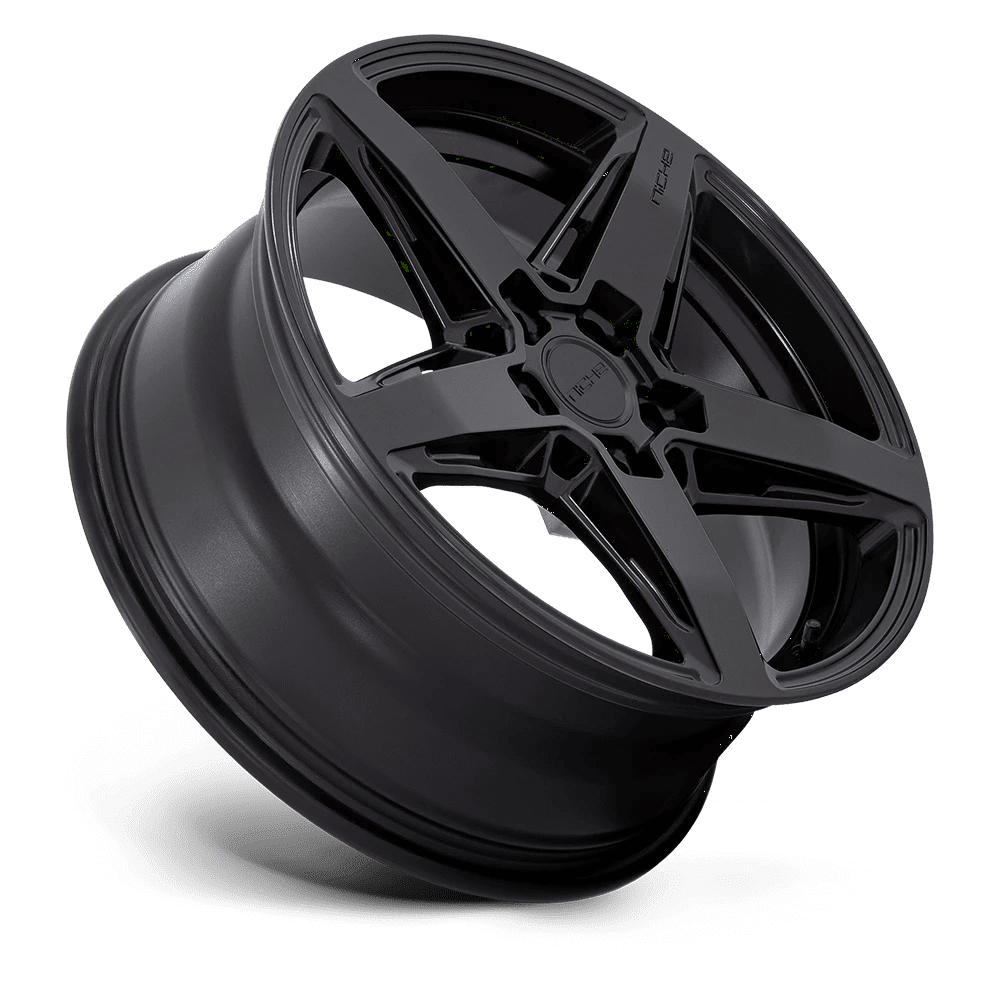 Niche M269 Cast Aluminum Wheel, Durable Matte Black Finish (18x8 in, 5x4.5 in Bolt Pattern) lh2yx