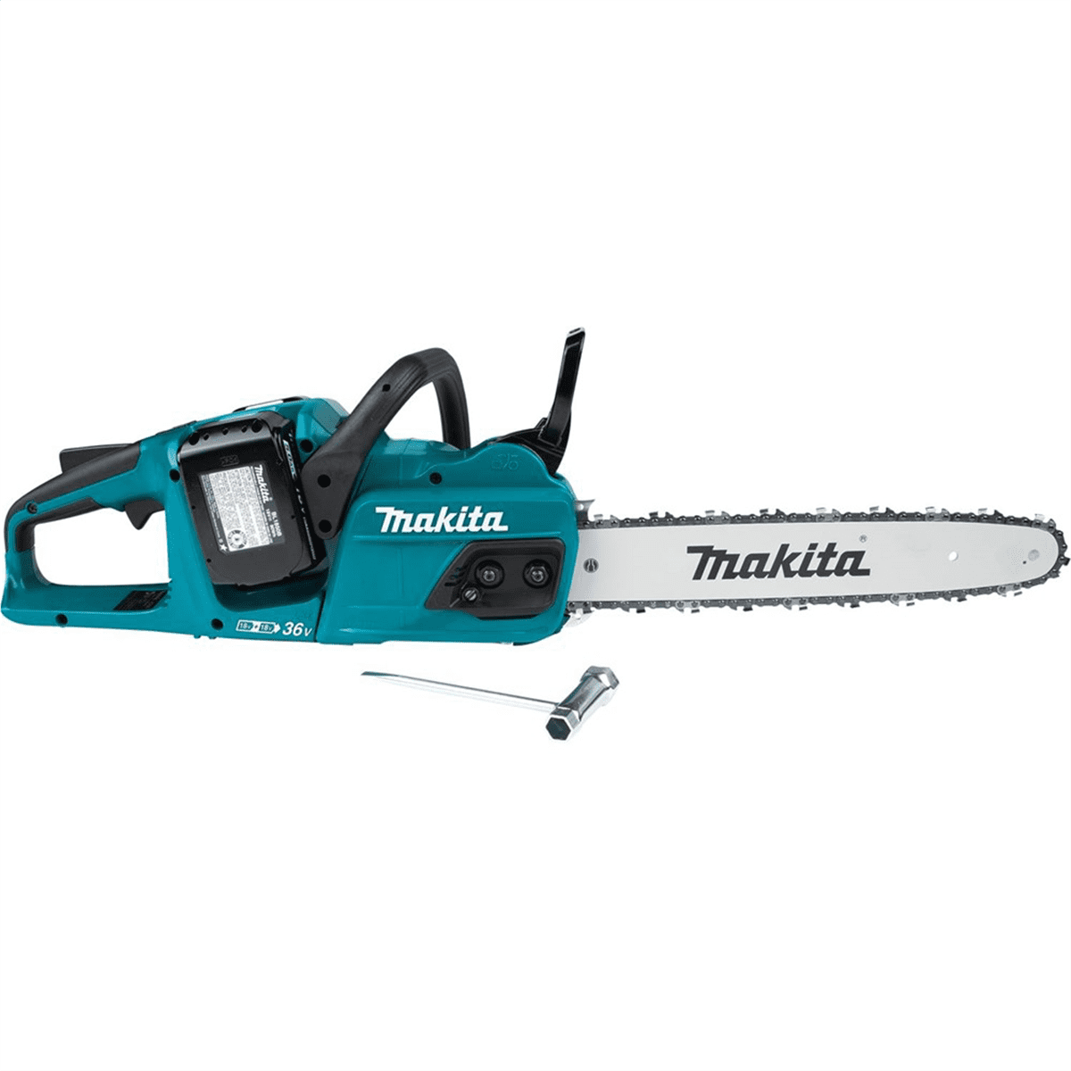 Makita 36V LXT Brushless 14 in Cordless Chain Saw Kit (Black, 5.0Ah) gop3f