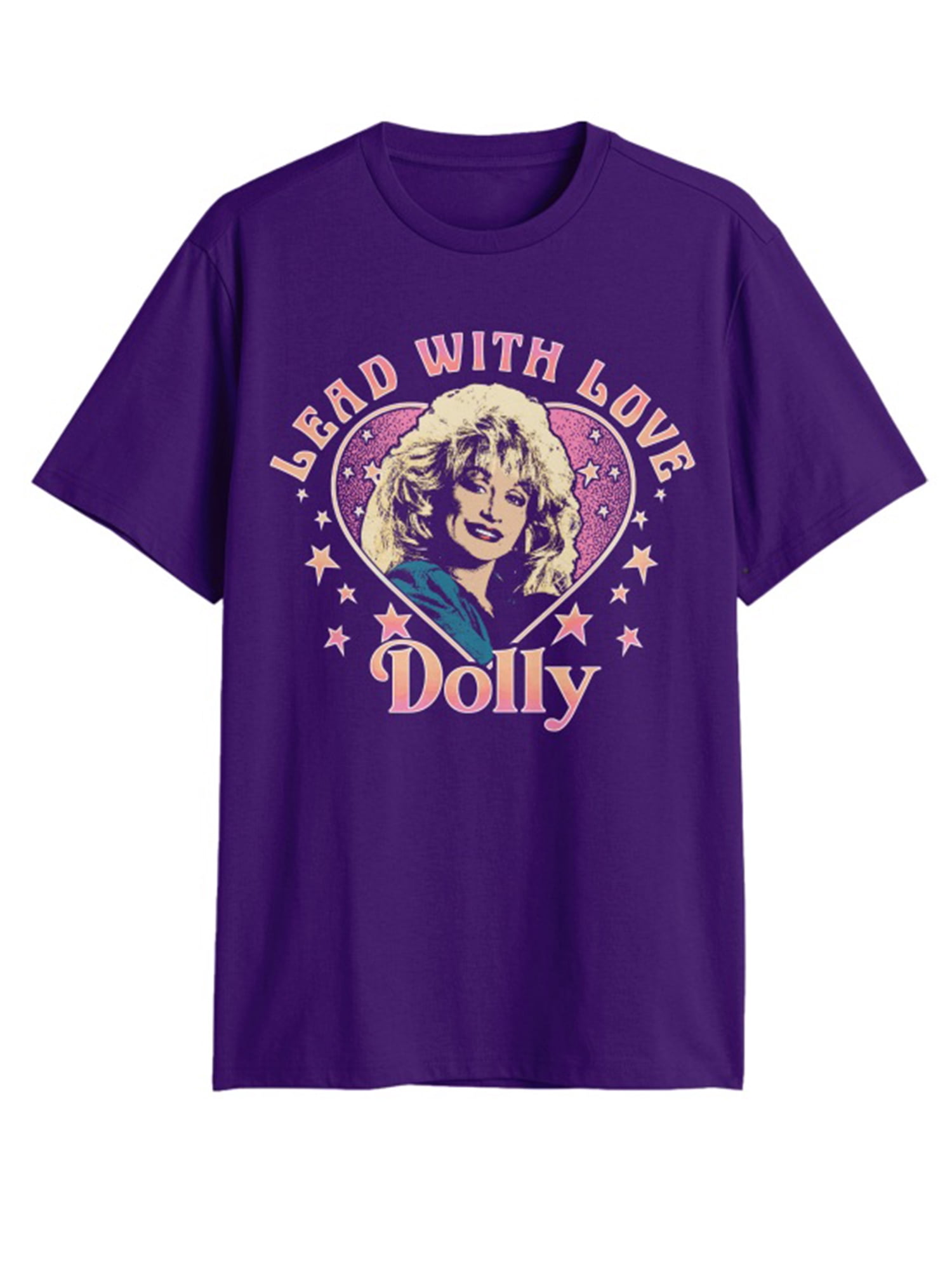 Dolly Parton Men's Pride Graphic Tee Lead With Love (Black, S-3XL) sioff