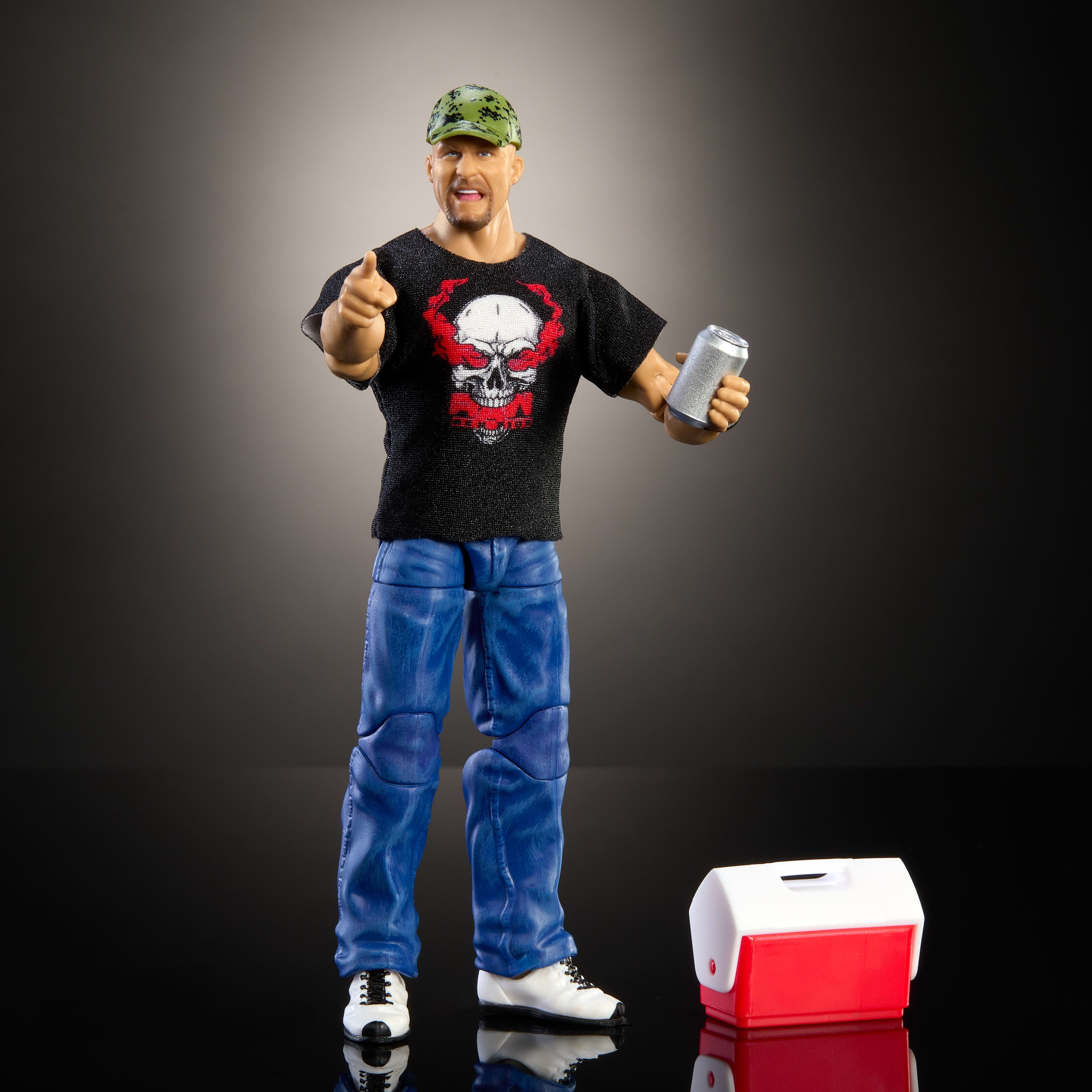 WWE Elite Top Picks Stone Cold Steve Austin Action Figure with Accessories (6 in) 0319l
