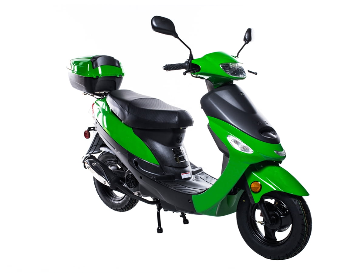 Taotao Pony 50cc Gas Scooter with Matching Trunk (Black, 50cc) mn2z3