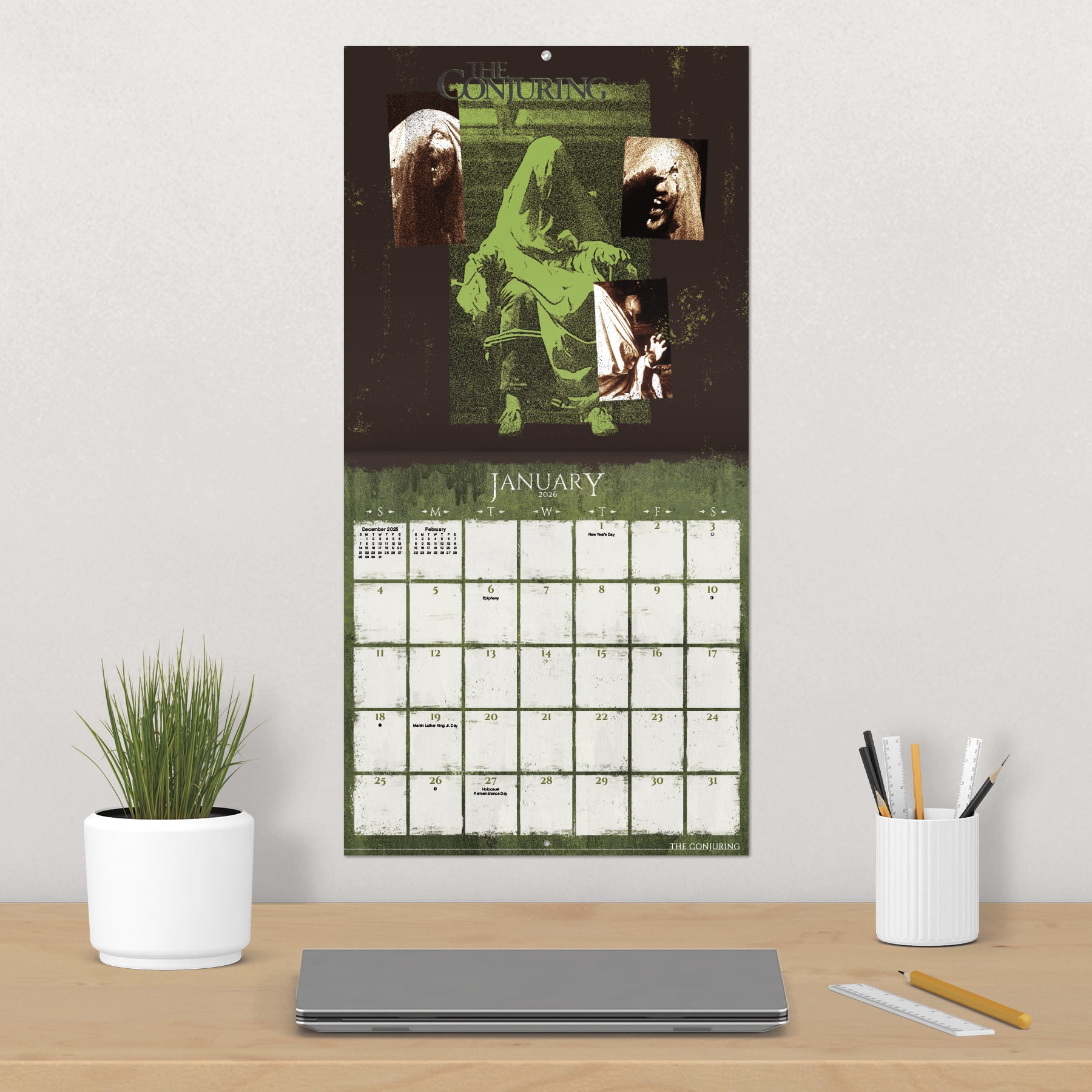 Trends International 2026 Horror Collection Wall Calendar (12 in x 12 in) r2jwn