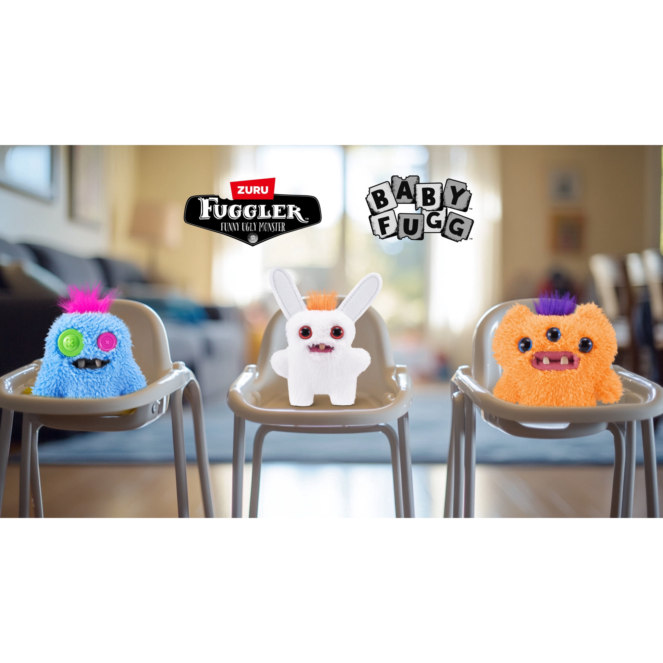 Fuggler Baby Fuggs Series 4 Plush Toy (3 Pack Random Assortment, 3.5 in) amo9p