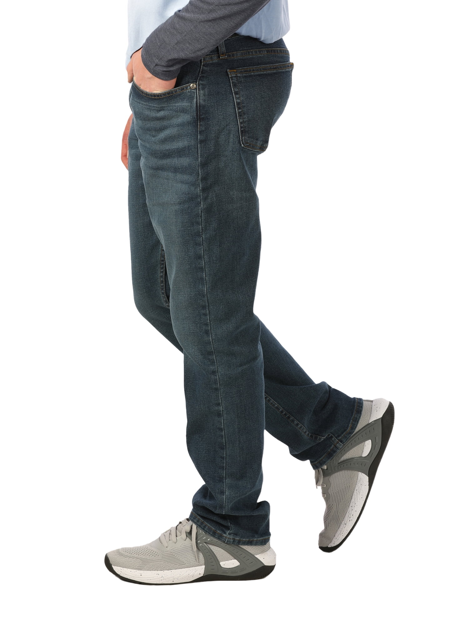 George Men's Athletic Fit Jeans Stretch Denim Pants (Blue, 28-54) mvxt7