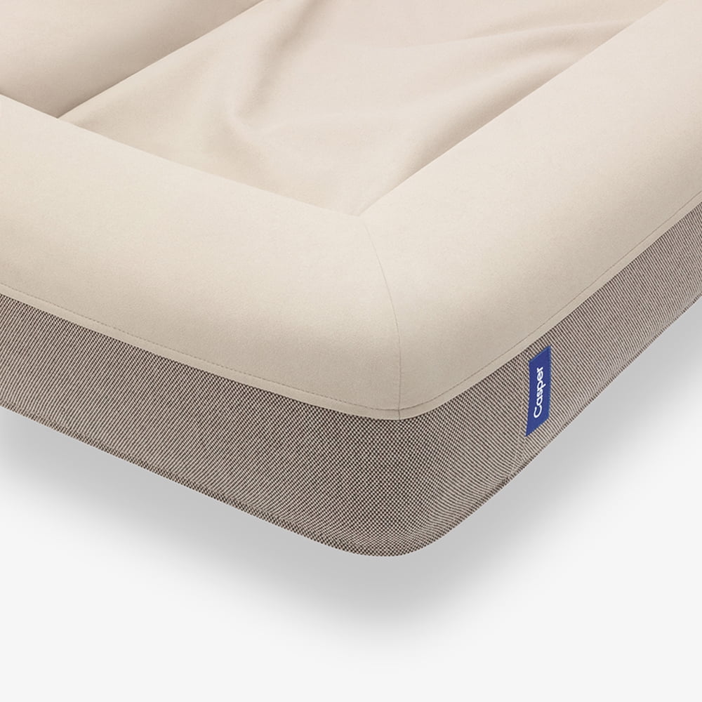 Casper Dog Bed, Plush Memory Foam, Durable Rip-Resistant Cover (Sand, Small) 68gjv