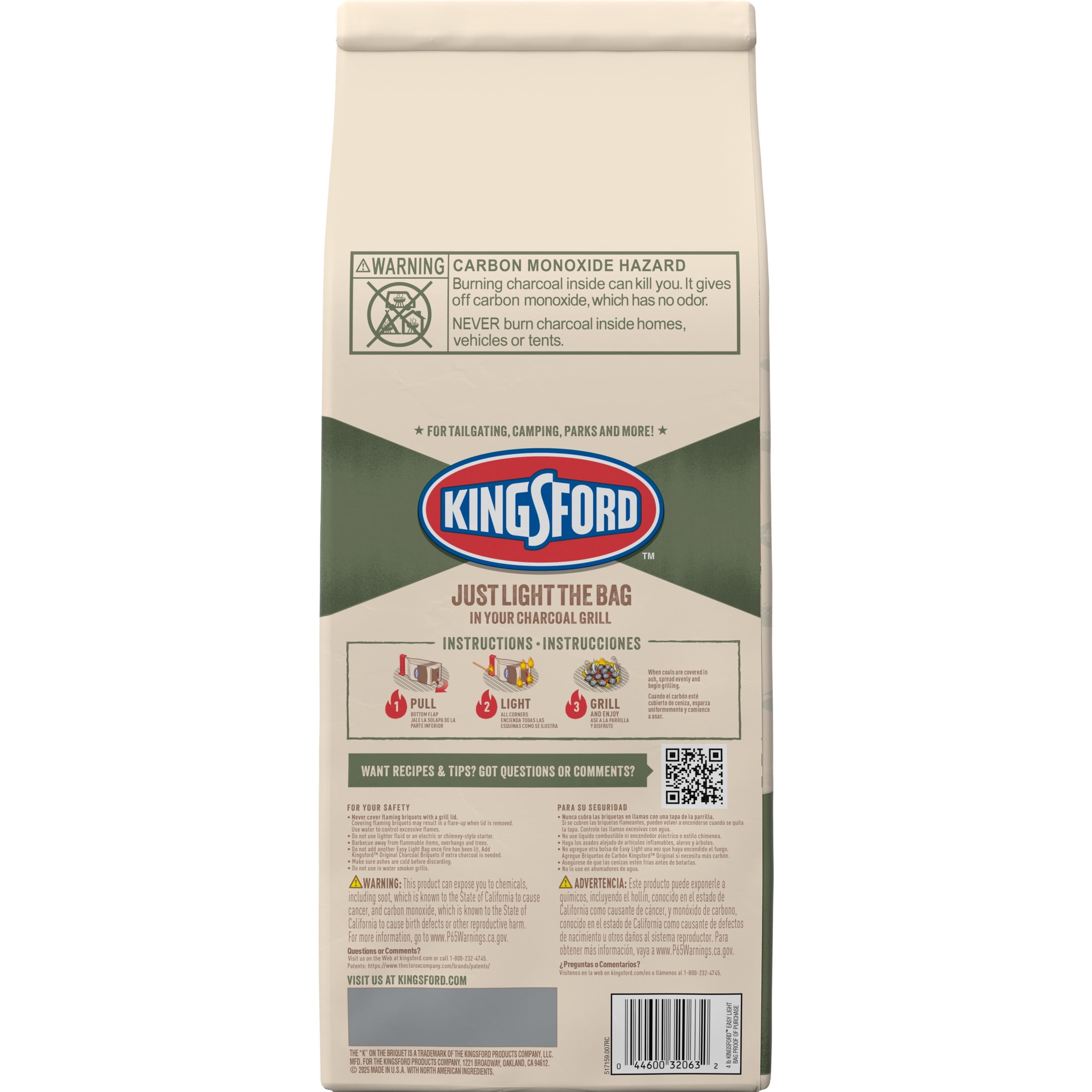 Kingsford Easy Light Charcoal Briquettes for Outdoor Grilling (4 lb) l127i